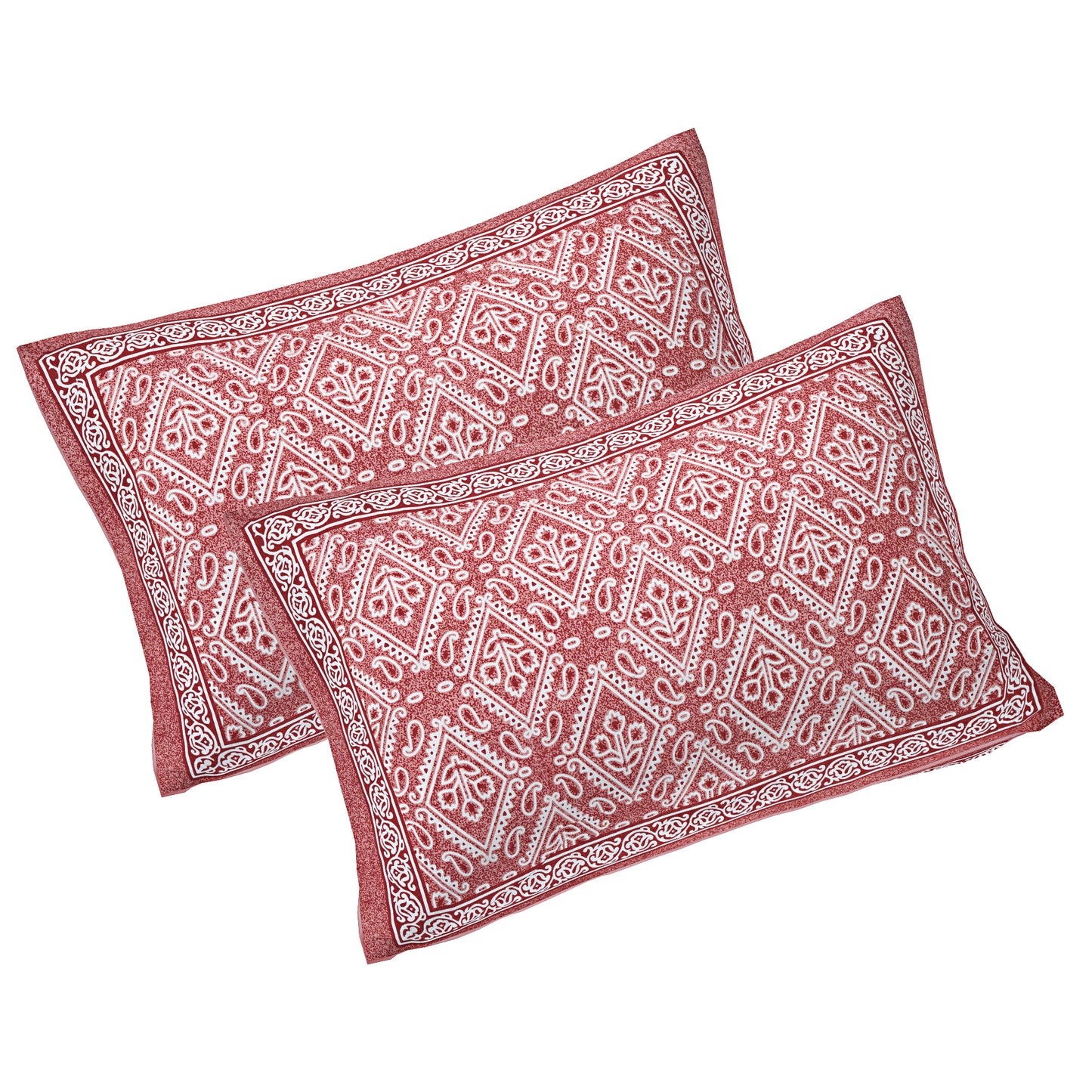 100% Cotton King Size Bedsheet with 2 Pillow Cover
