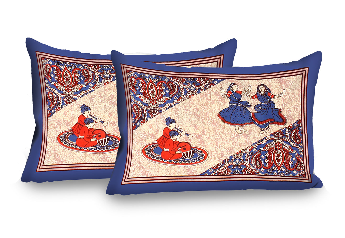 New collection Doll And Teda Mor 100% Cotton King Size Bedsheet with 2 Pillow Cover Set