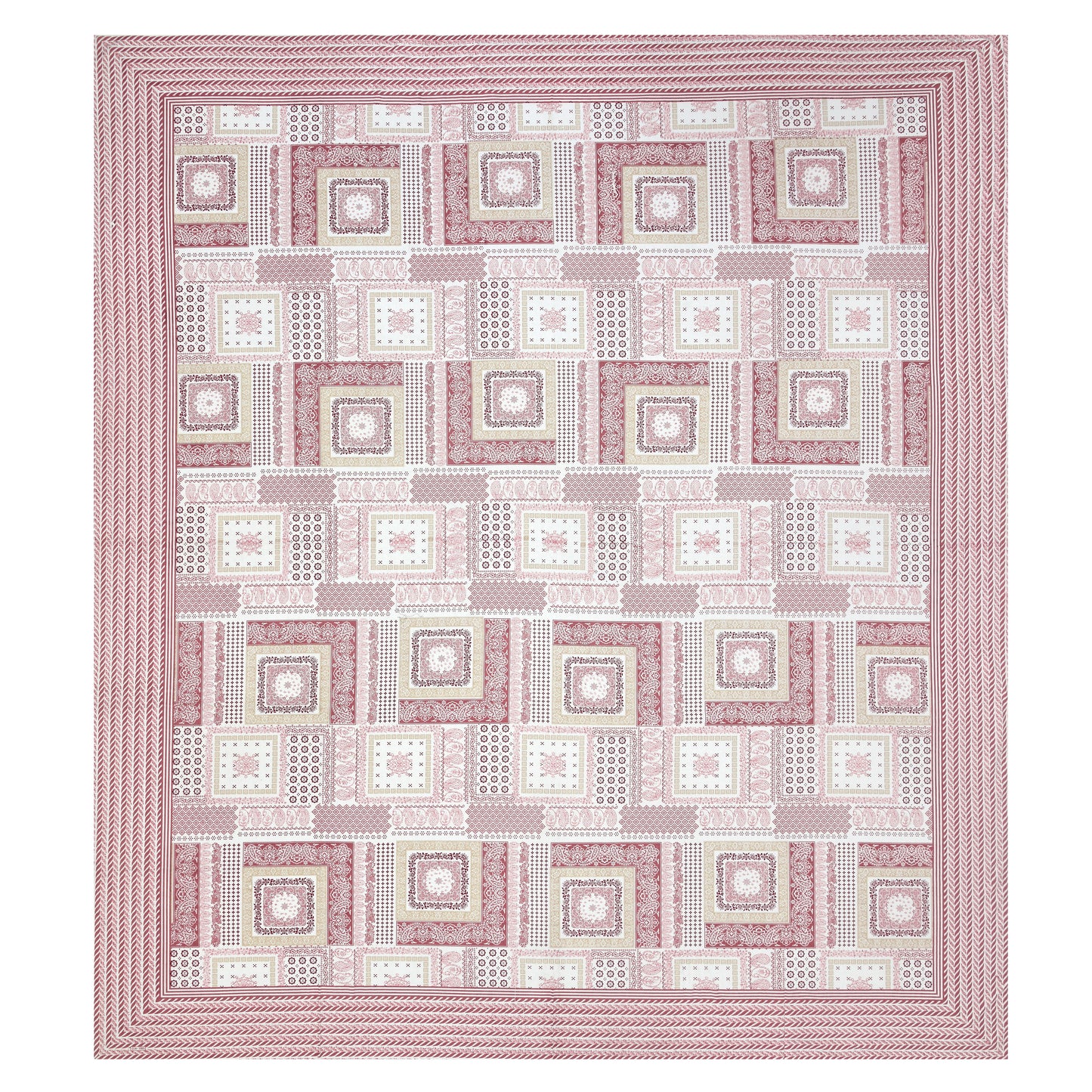 100% Cotton King Size Bedsheet with 2 Pillow Cover