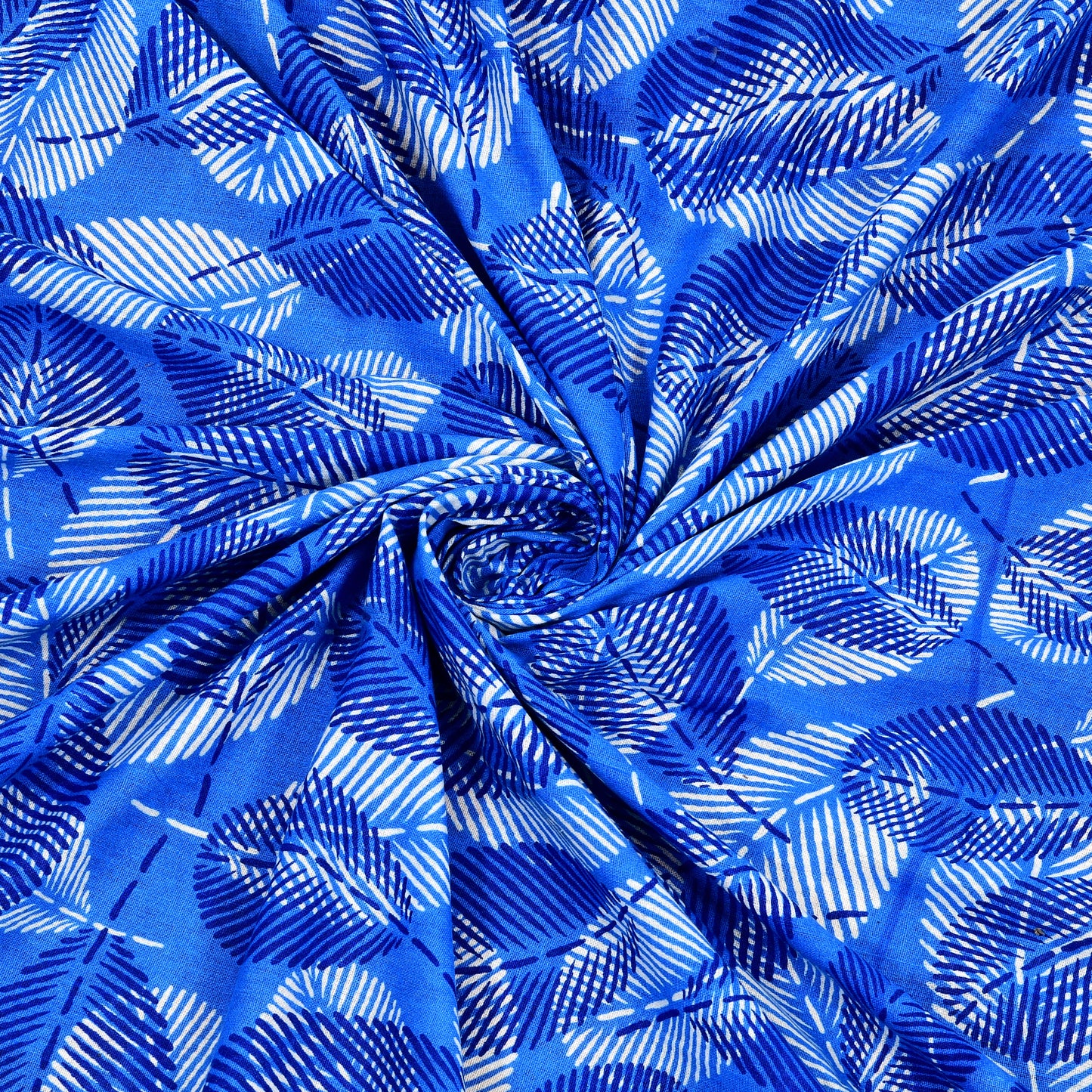 Royal Leaf Bedsheet 100% Cotton Queen Size Bedsheet With 2 Pillow Cover Set