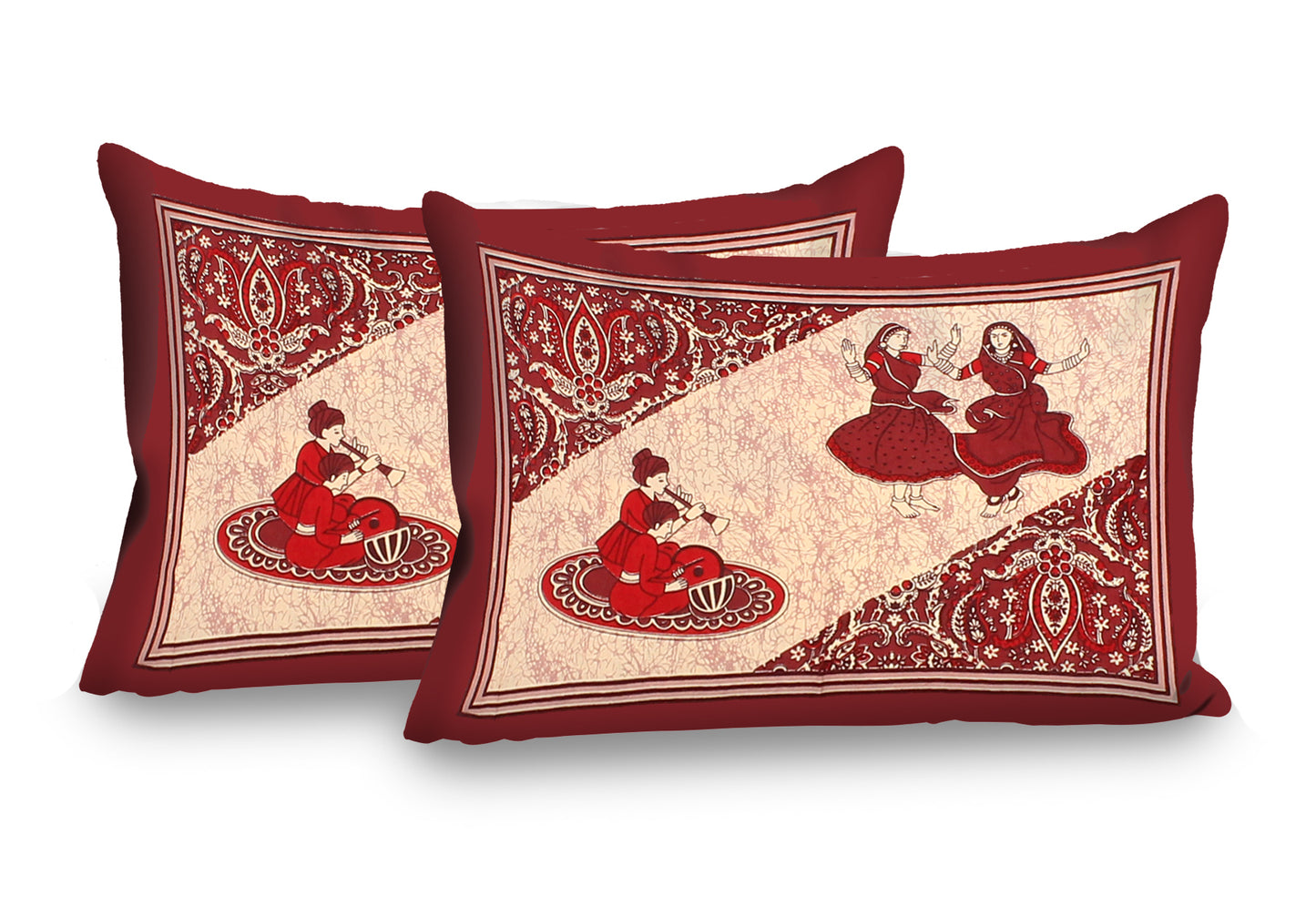 New collection Doll And Teda Mor 100% Cotton King Size Bedsheet with 2 Pillow Cover Set