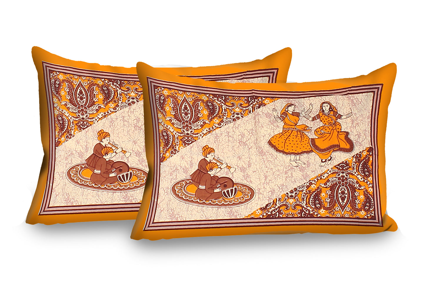 New collection Doll And Teda Mor 100% Cotton King Size Bedsheet with 2 Pillow Cover Set