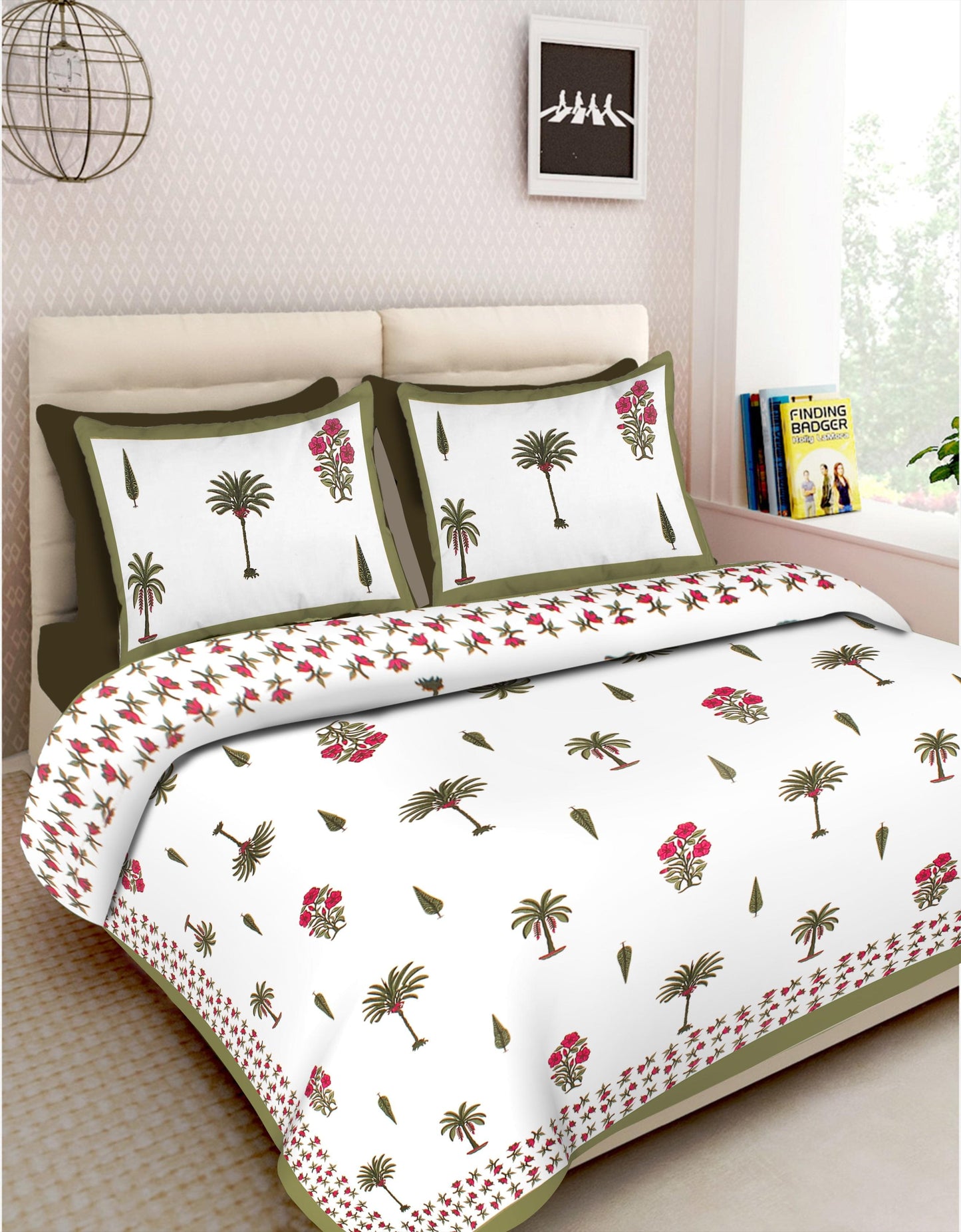 100% Cotton 100*108 Inch king Size Bedsheet Combo Pack www.jaipurtohome.com