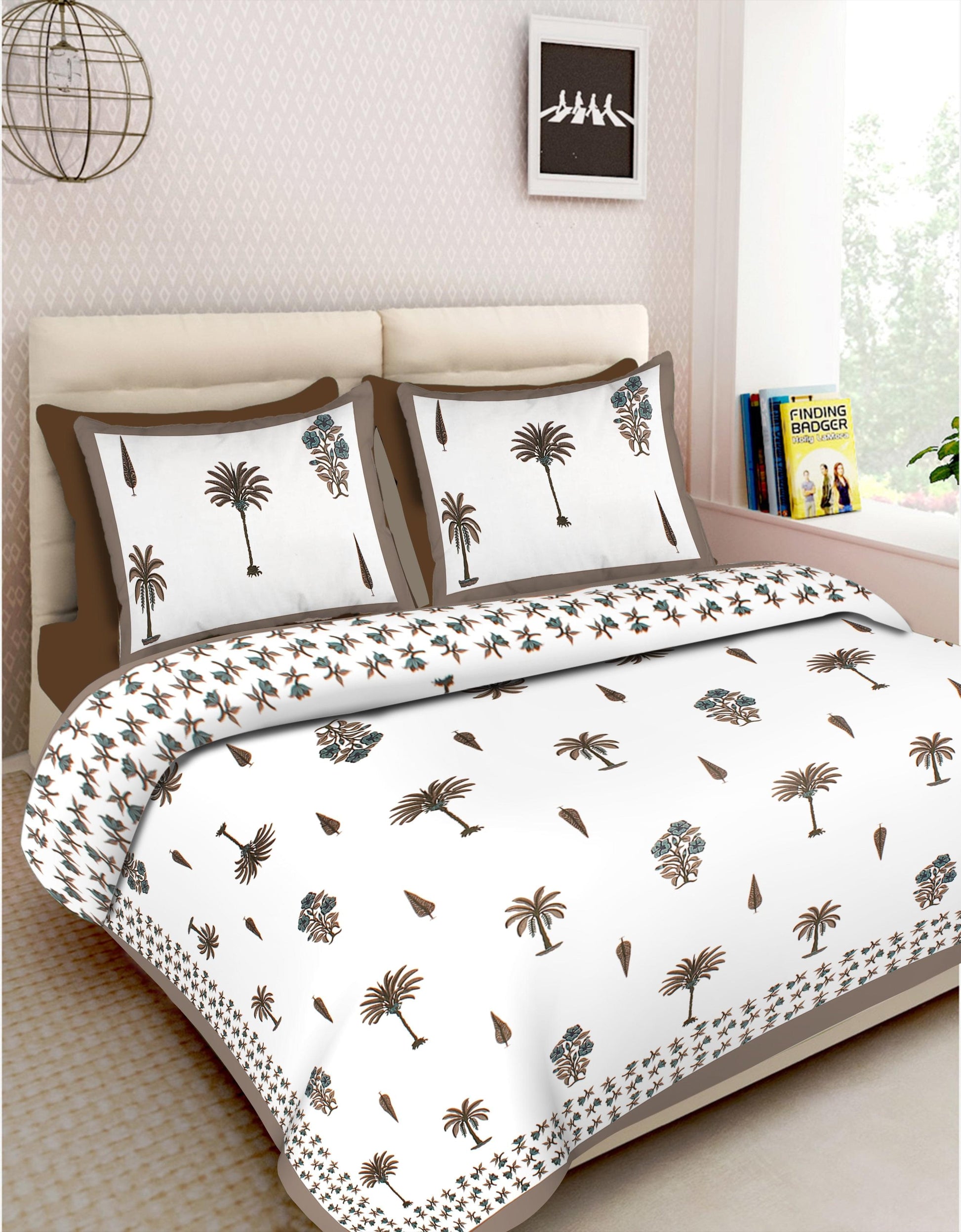 100% Cotton 100*108 Inch king Size Bedsheet Combo Pack www.jaipurtohome.com