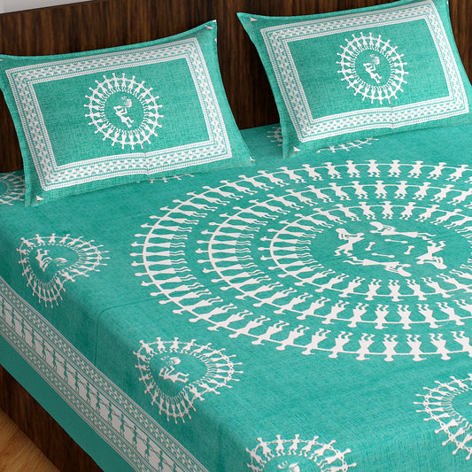 Trendy Bedsheet 100% Cotton Bedsheet 280-TC Cotton Queen Size Bedsheet With 2 Pillow Cover www.jaipurtohome.com