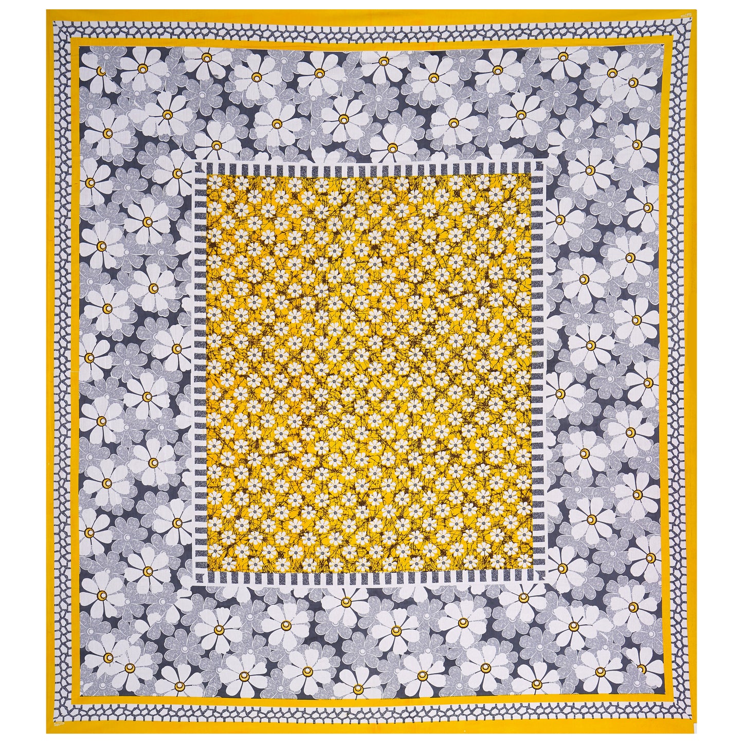 Jaipuri 100% Cotton Double Size Bedsheet ( Yellow 280 TC ) www.jaipurtohome.com