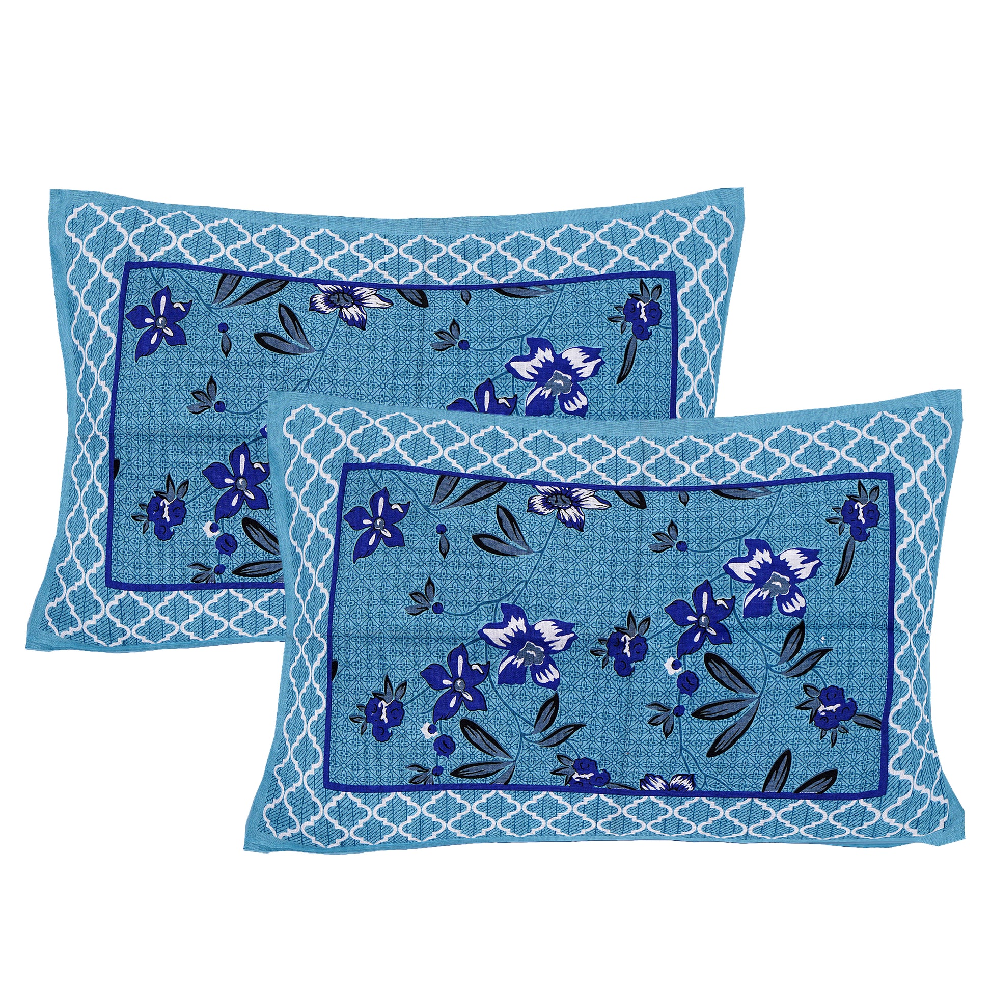 Jaipuri 100 % Cotton Double Size Bedsheet with 2 Pillow Covers ( 280 TC ) www.jaipurtohome.com