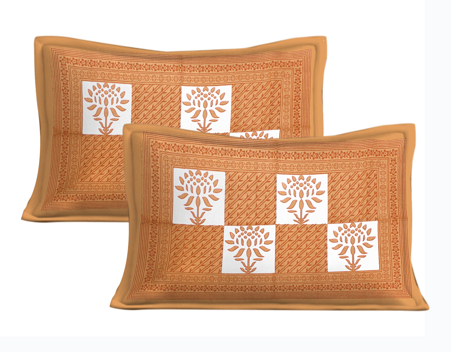 Jaipuri 100% Cotton Rajasthani Jaipuri Queen Size Bedsheet with 2 Pillow Cover. www.jaipurtohome.com