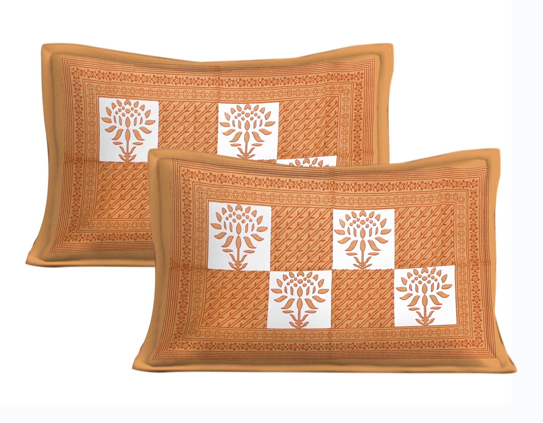 Jaipuri 100% Cotton Rajasthani Jaipuri Queen Size Bedsheet with 2 Pillow Cover. www.jaipurtohome.com