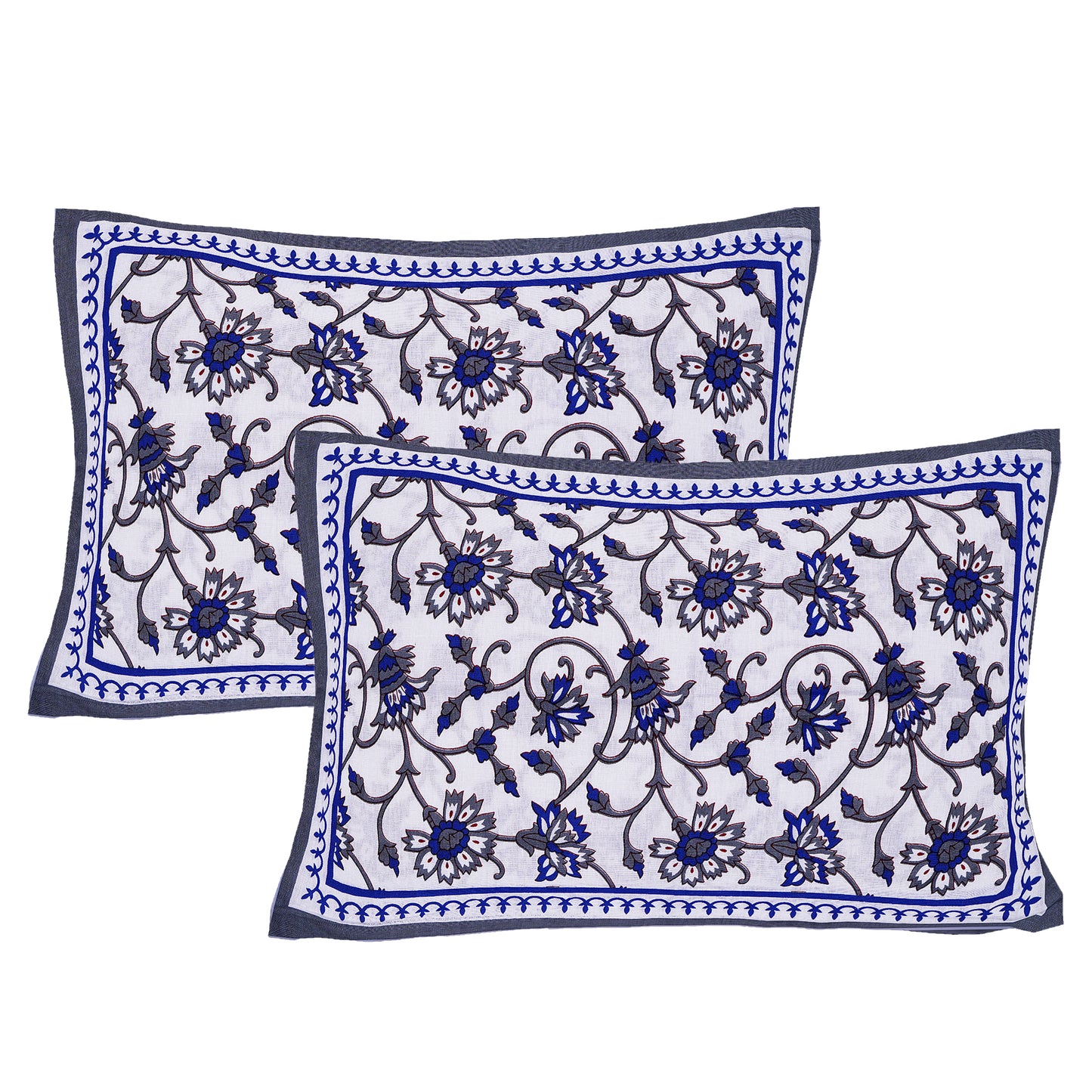 Jaipuri 100% Cotton Double Size Bedsheet with 2 Pillow Covers ( 280 TC ) JAIPUR PRINTS