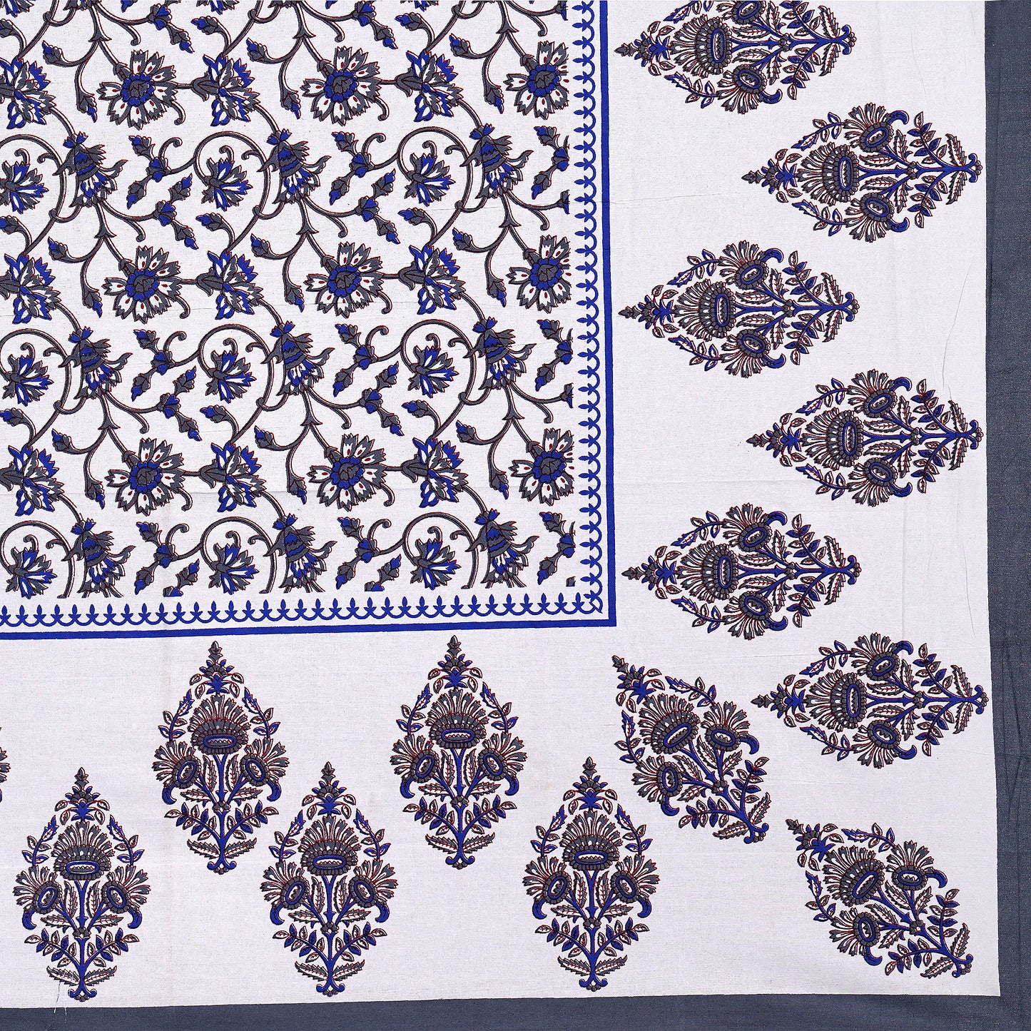 Jaipuri 100% Cotton Double Size Bedsheet with 2 Pillow Covers ( 280 TC ) JAIPUR PRINTS