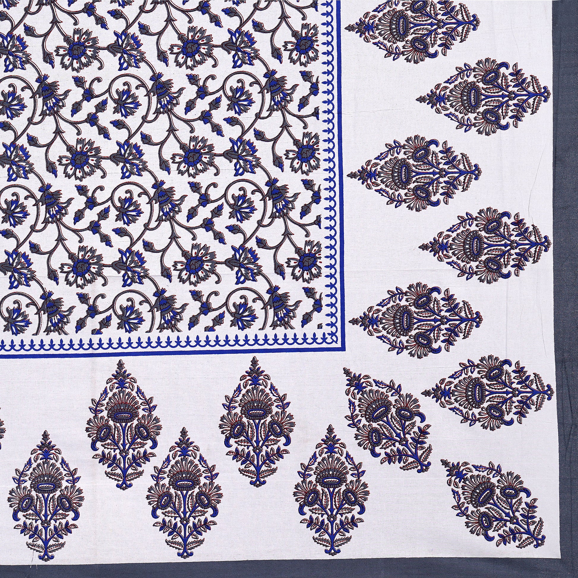 Jaipuri 100% Cotton Double Size Bedsheet with 2 Pillow Covers ( 280 TC ) JAIPUR PRINTS