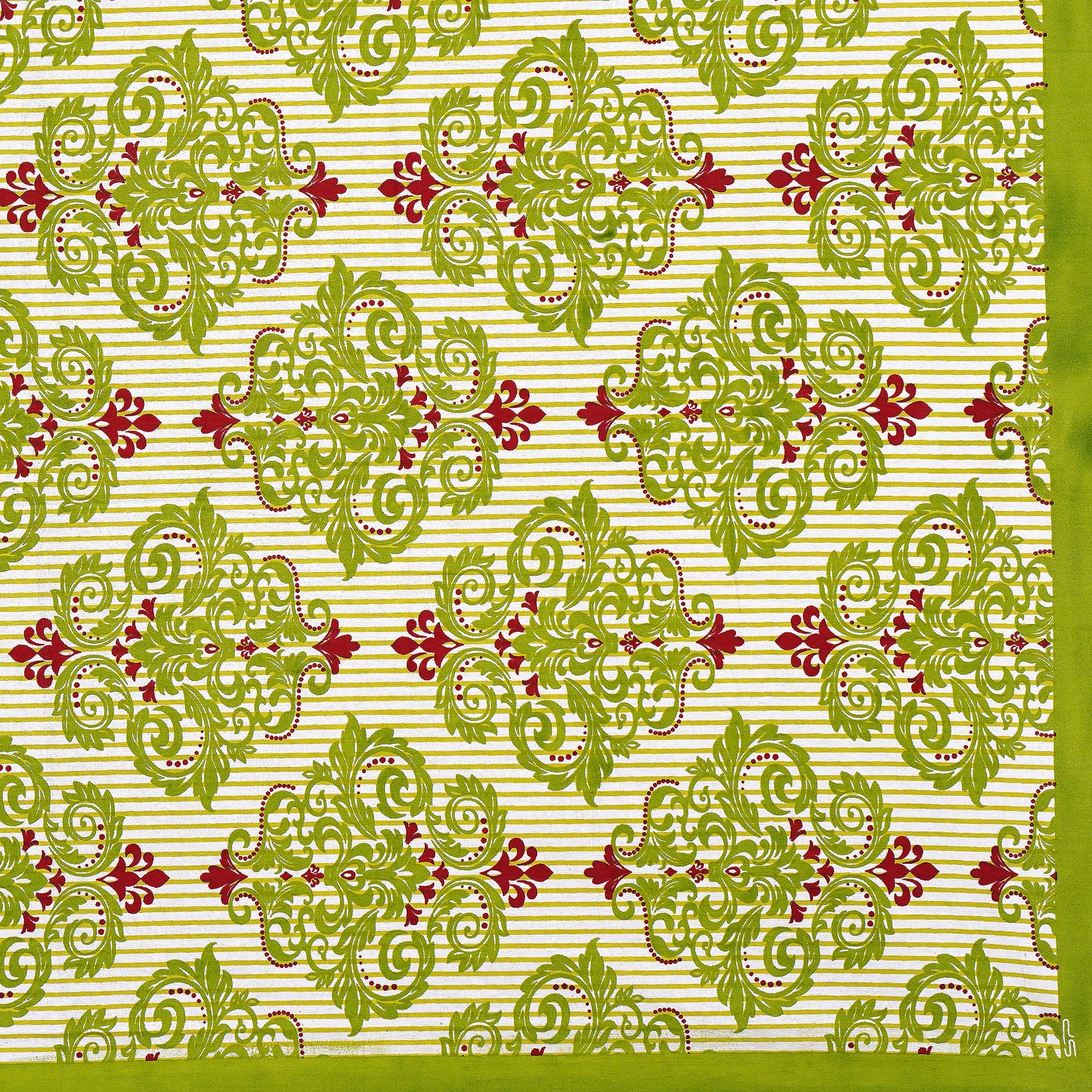 Jaipuri 100% Cotton Double Size Bedsheet with 2 Pillow Covers ( Green , 280 TC ) JAIPUR PRINTS