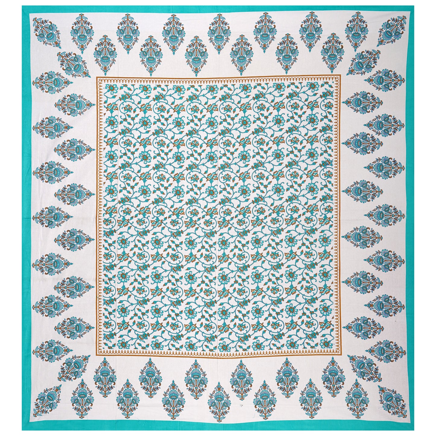 Jaipuri 100% Cotton Double Size Bedsheet with 2 Pillow Covers ( 280 TC ) JAIPUR PRINTS