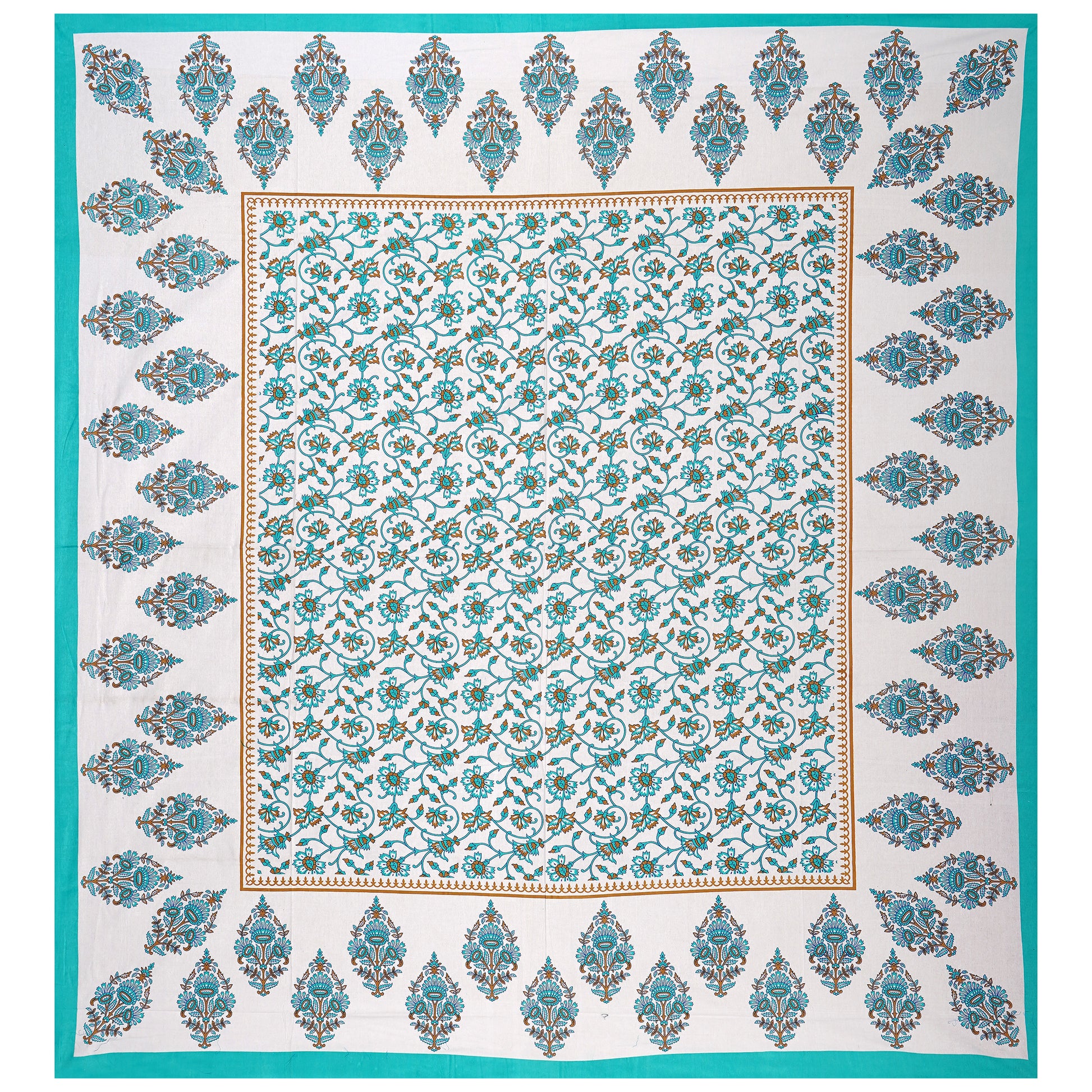 Jaipuri 100% Cotton Double Size Bedsheet with 2 Pillow Covers ( 280 TC ) JAIPUR PRINTS