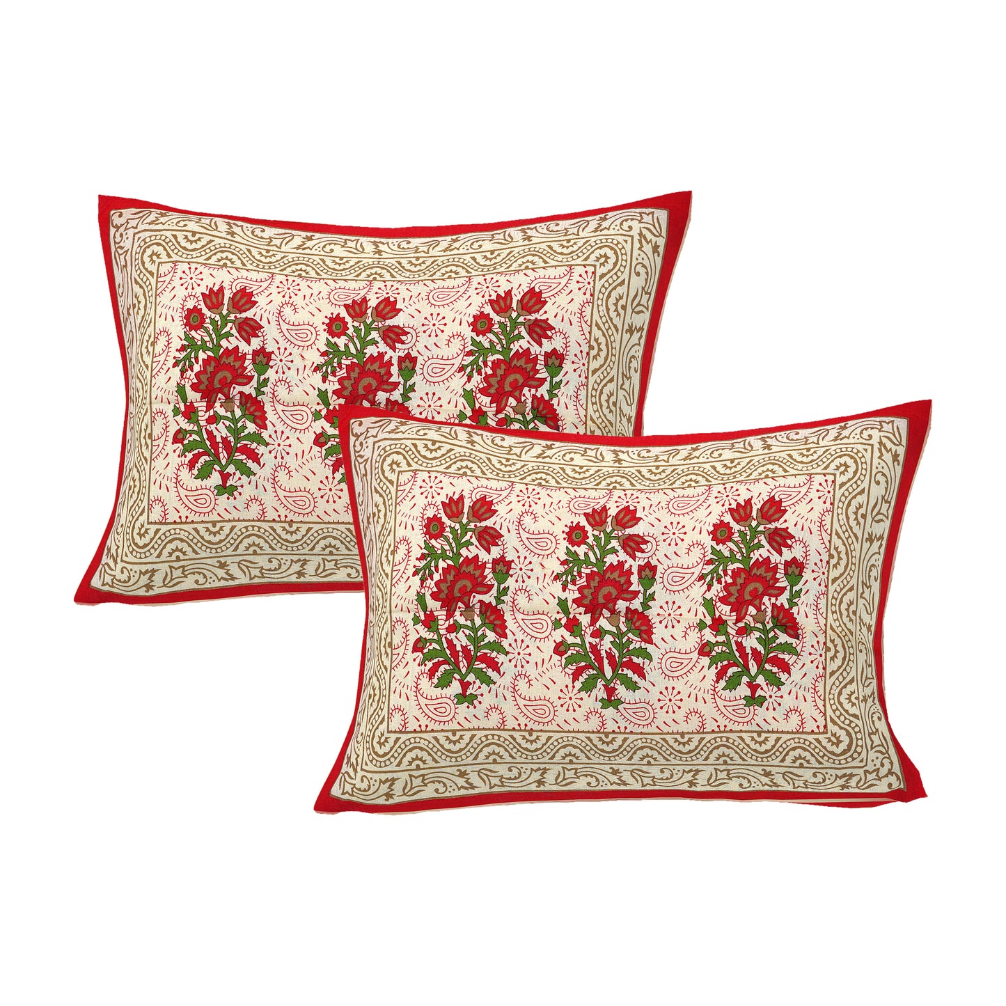 Jaipuri 100% Cotton Double Size Bedsheet ( 280 TC ) JAIPUR PRINTS