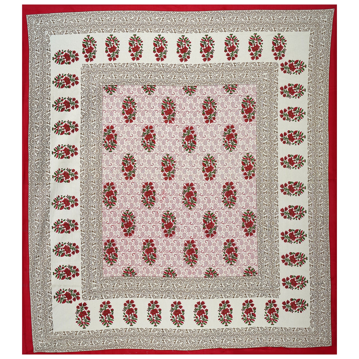 Jaipuri 100% Cotton Double Size Bedsheet ( 280 TC ) JAIPUR PRINTS