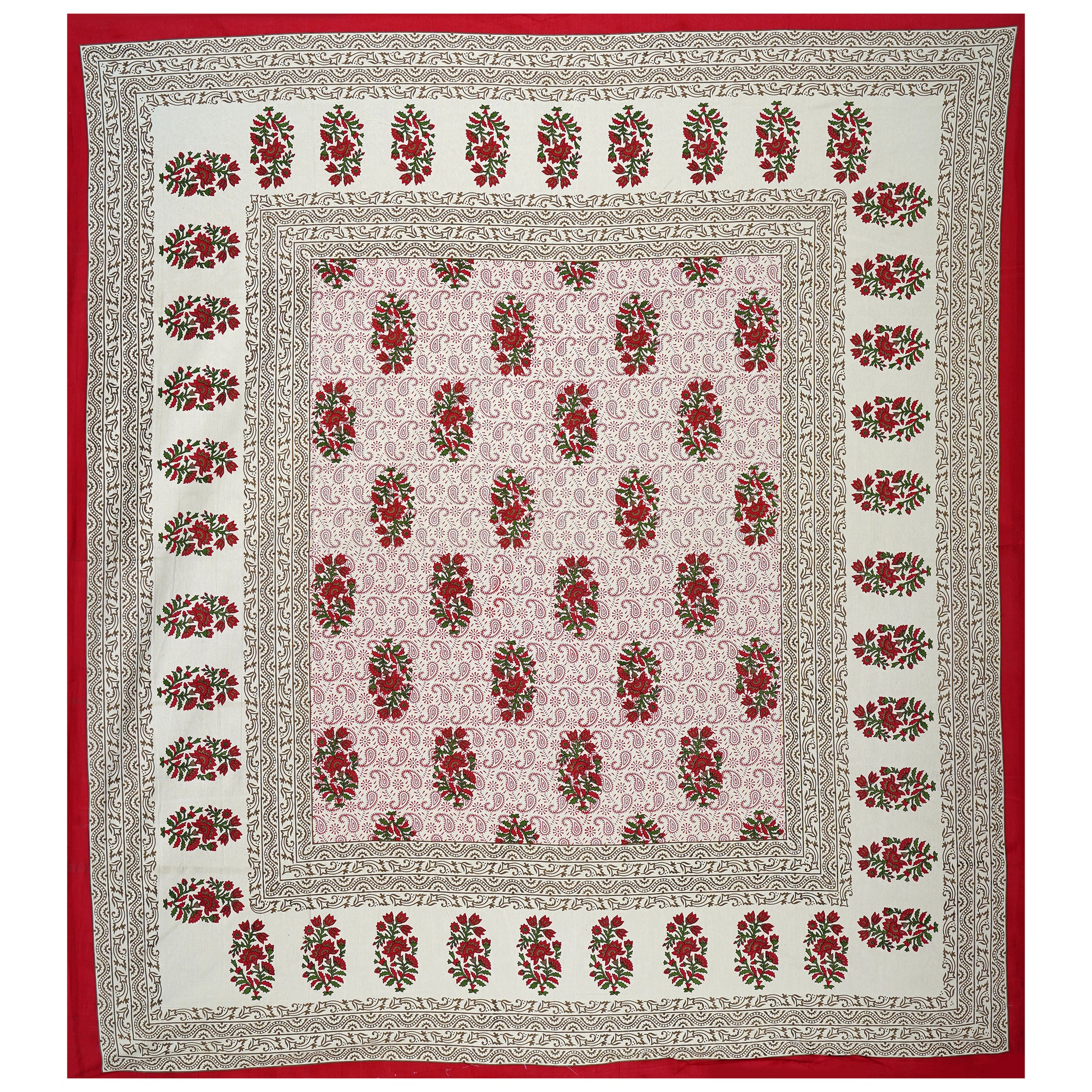 Jaipuri 100% Cotton Double Size Bedsheet ( 280 TC ) JAIPUR PRINTS