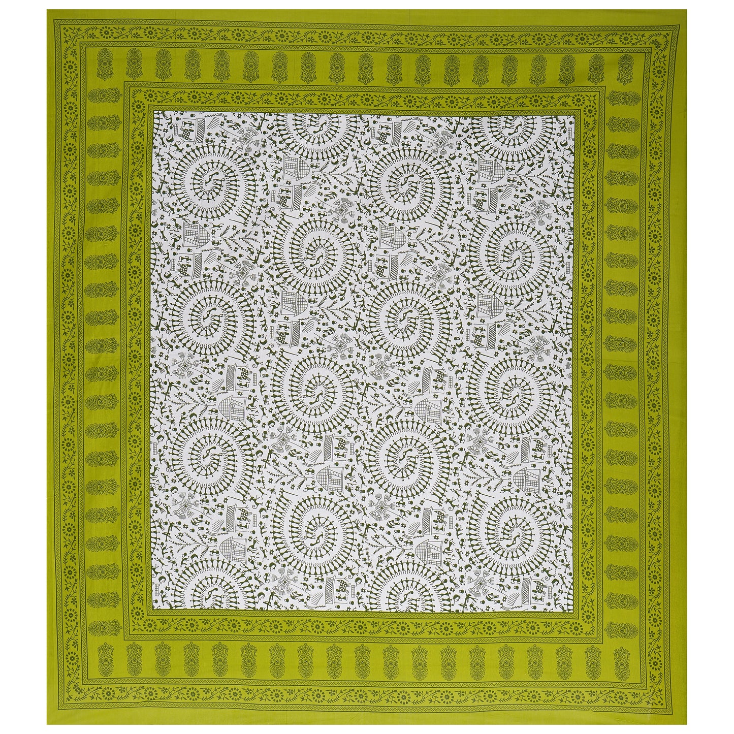 Jaipuri 100 % Cotton Double Size Bedsheet ( 280 TC ) JAIPUR PRINTS