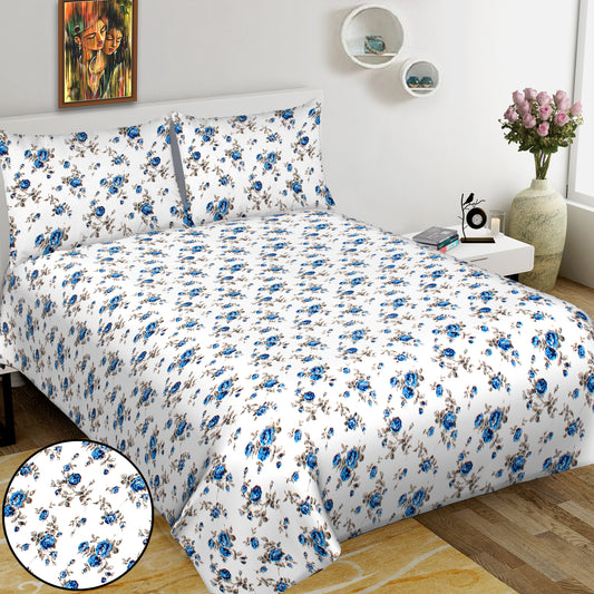 Jaipuri Bedsheet 100% Cotton Rajasthani Traditional Super King Size  Bedsheet with 2 Pillow Cover 100*108 www,JaipurToHome.com