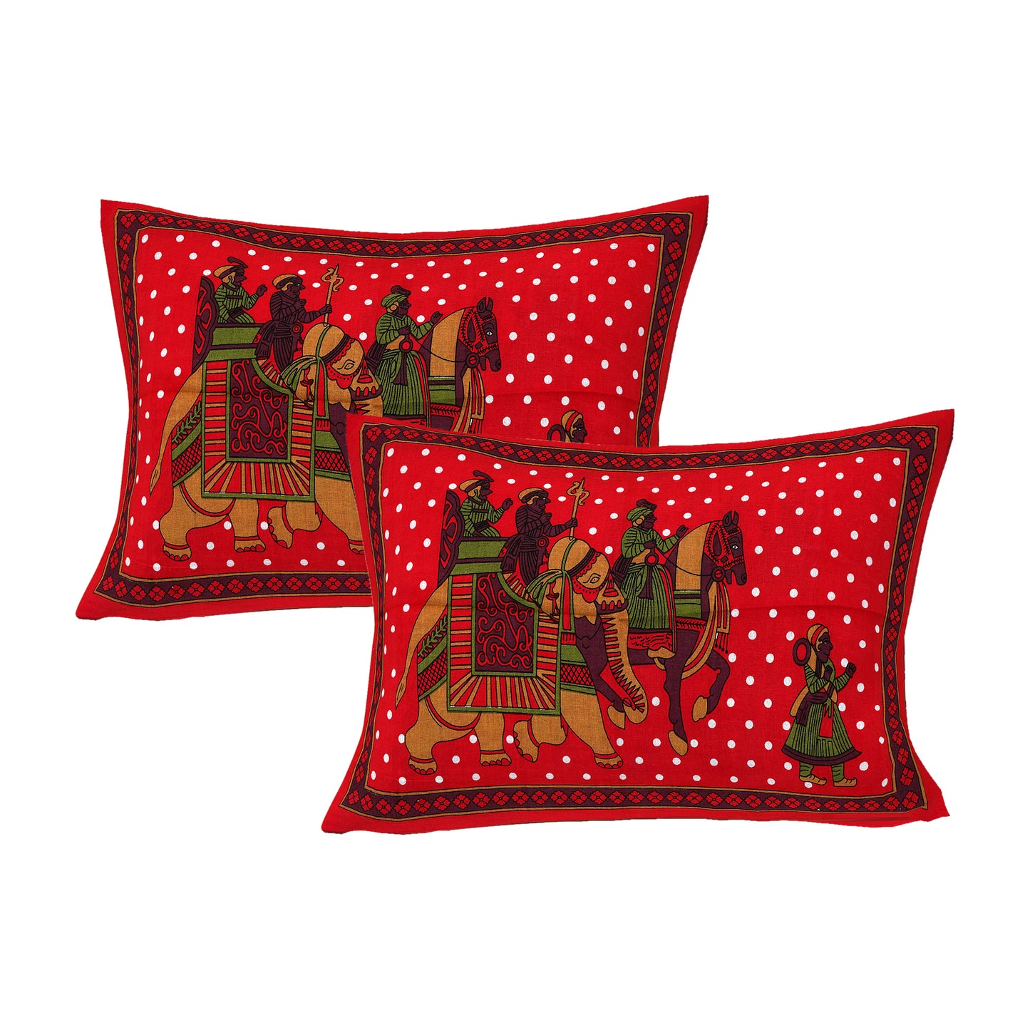 Jaipuri 100 % Cotton Double Size Bedsheet  ( 280 TC ) JAIPUR PRINTS
