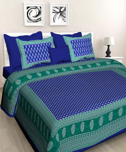 Jaipuri 100 % Cotton Double Size Bedsheet ( 280 TC ) www.jaipurtohome.com