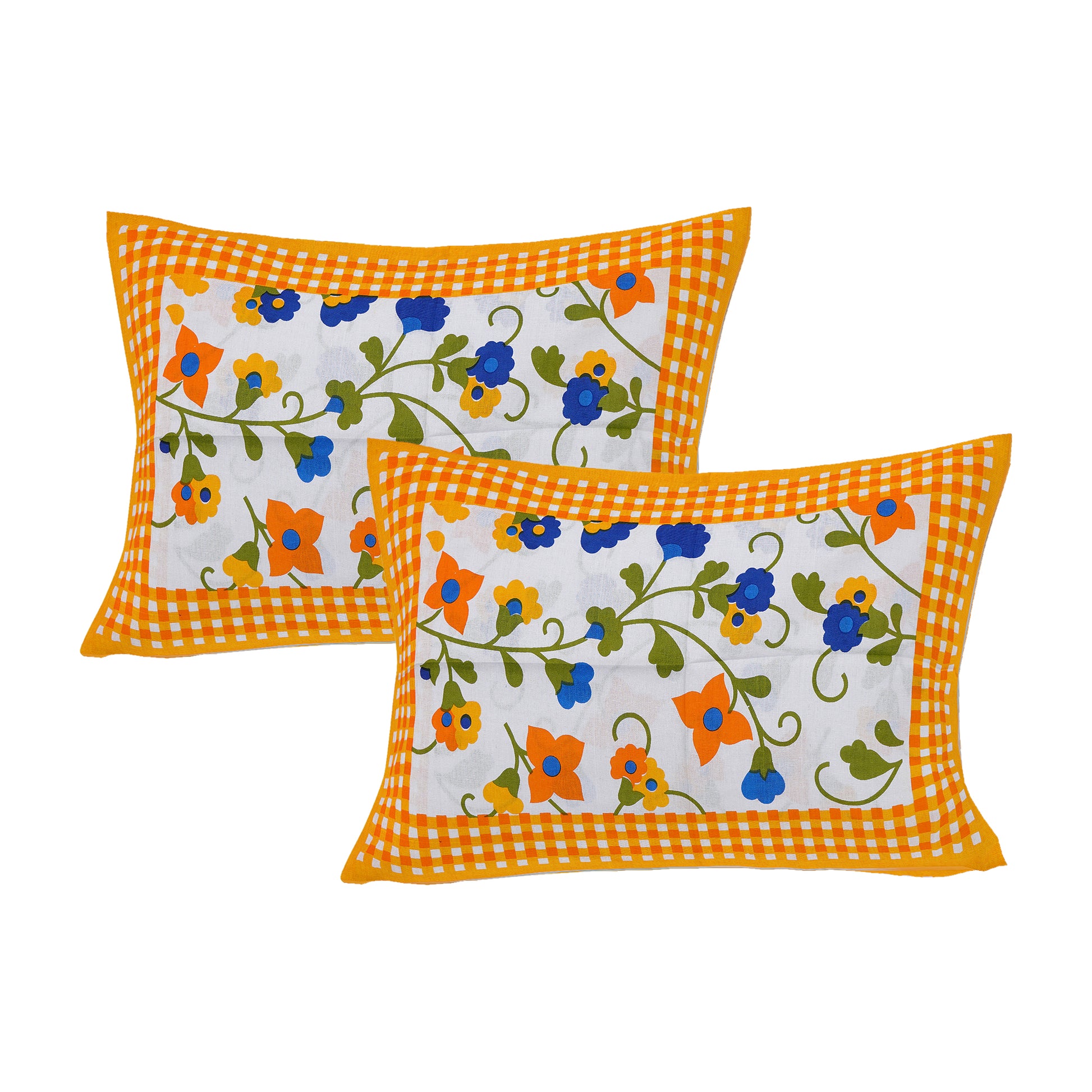 Jaipuri 100% Cotton Double Size Bedsheet with 2 Pillow Covers ( 280 TC ) JAIPUR PRINTS