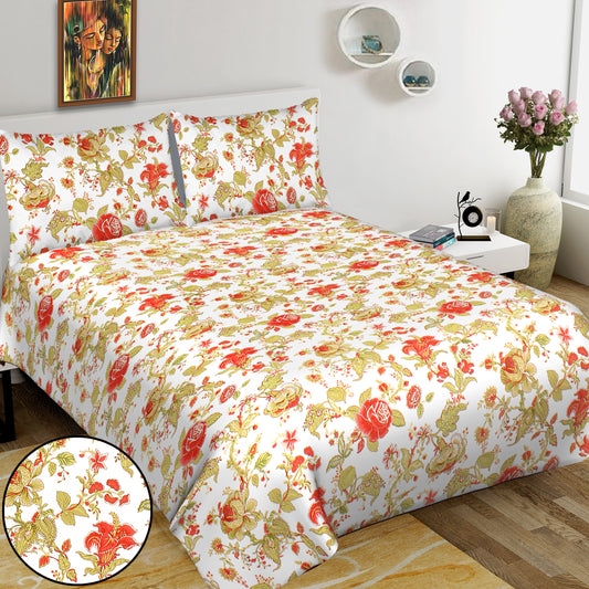 Jaipuri Bedsheet 100% Cotton Rajasthani Traditional Super King Size  Bedsheet with 2 Pillow Cover 100*108 www,JaipurToHome.com