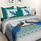 Jaipuri 100% Cotton Peacock Print Double Size Bedsheet ( 280 TC ) www.jaipurtohome.com
