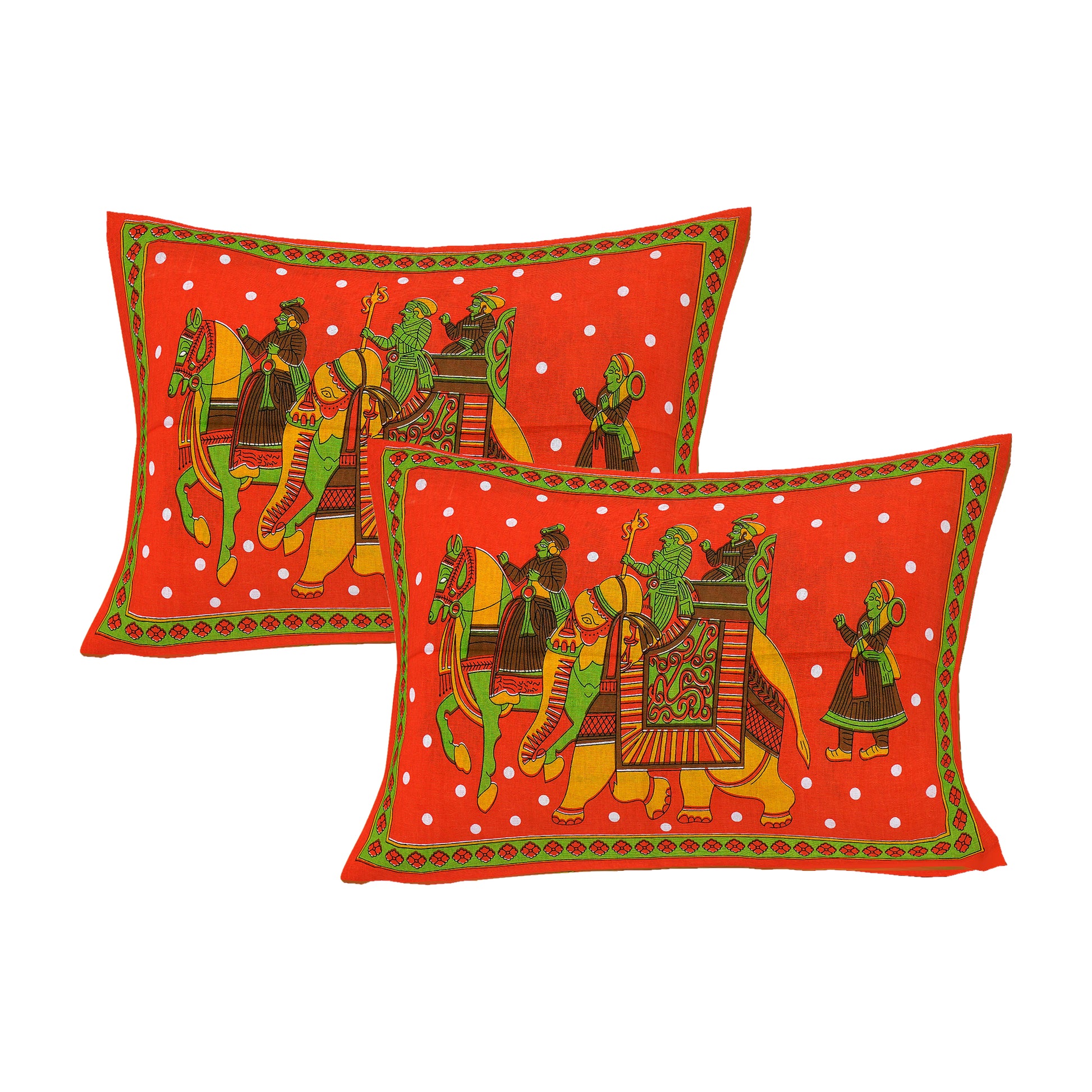 Jaipuri 100 % Cotton Double Size Bedsheet  ( 280 TC ) JAIPUR PRINTS