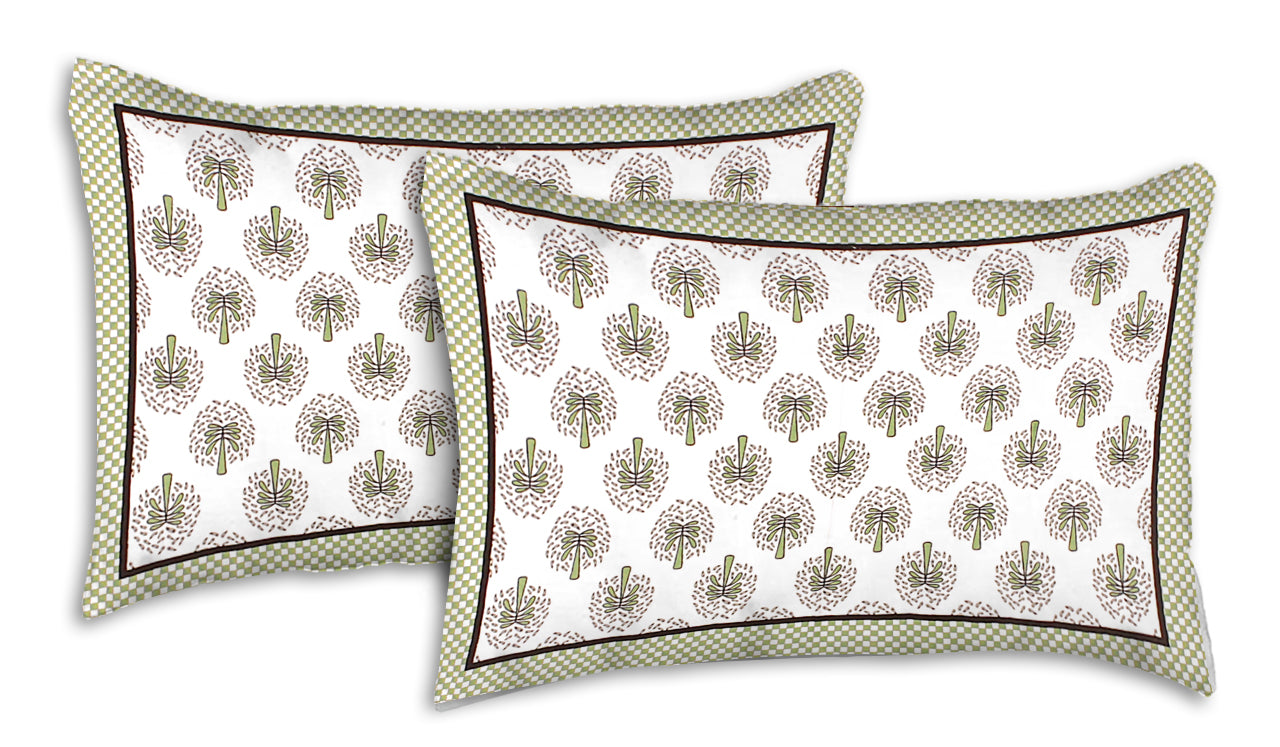 Jaipuri Bedsheet 100% Cotton Rajasthani Traditional Super King Size Bedsheet with 2 Pillow Cover 100*108 www,JaipurToHome.com