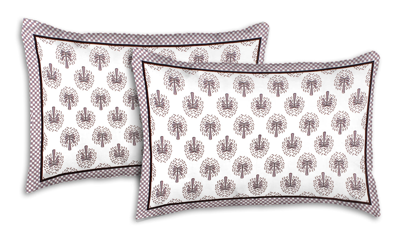 Jaipuri Bedsheet 100% Cotton Rajasthani Traditional Super King Size Bedsheet with 2 Pillow Cover 100*108 www,JaipurToHome.com