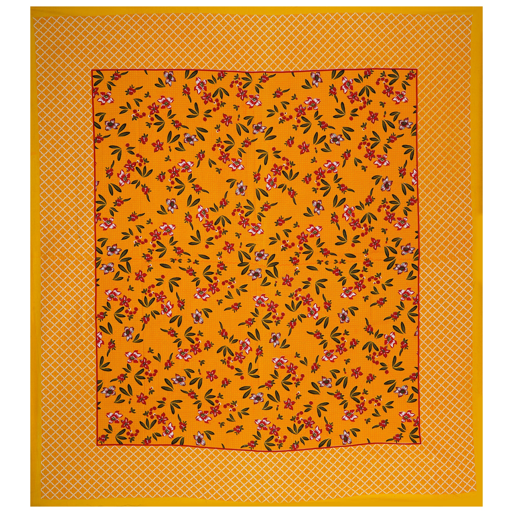 Jaipuri 100 % Cotton Double Size Bedsheet with 2 Pillow Covers ( 280 TC ) www.jaipurtohome.com