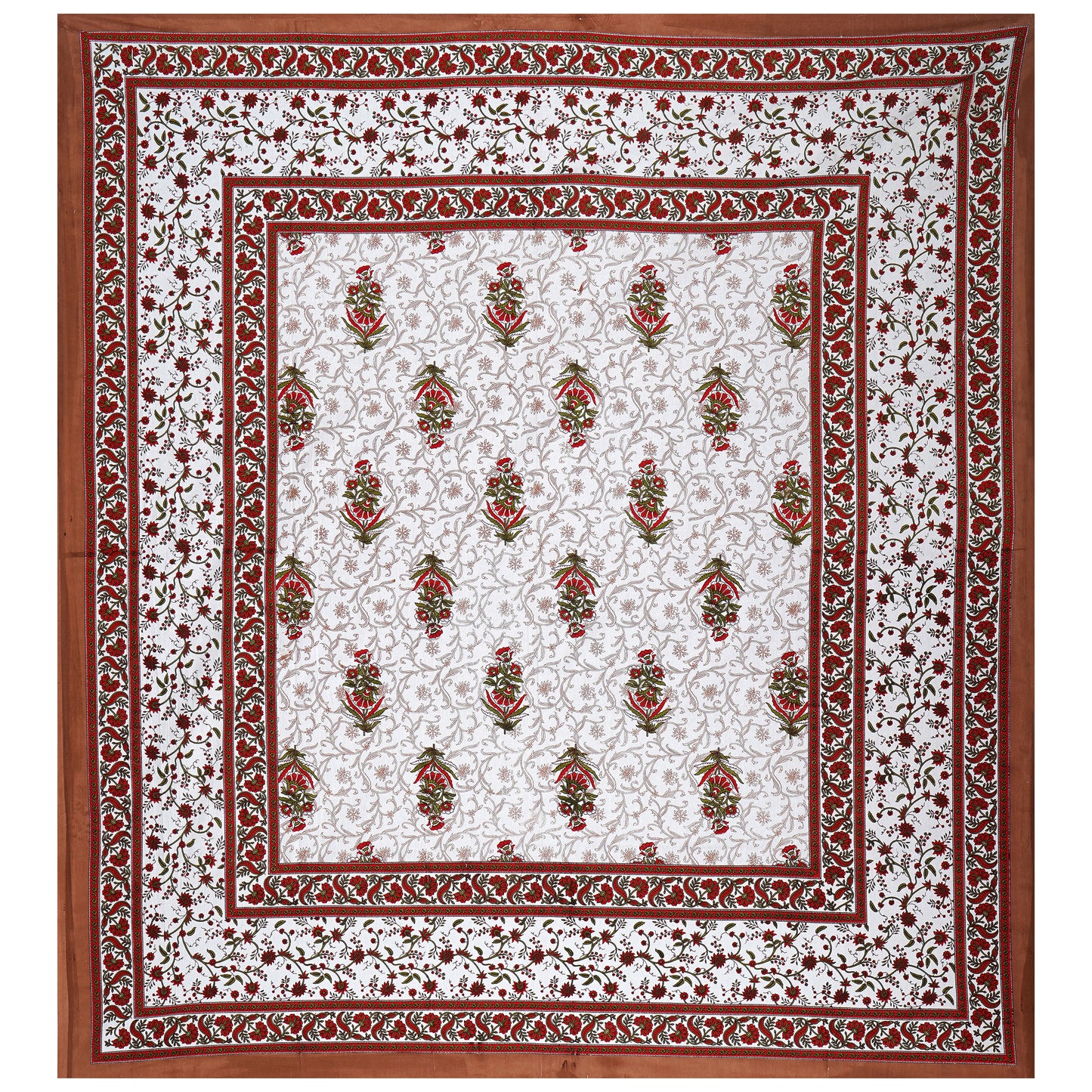 Jaipuri 100% Cotton Double Size Bedsheet ( 280 TC ) www.jaipurtohome.com