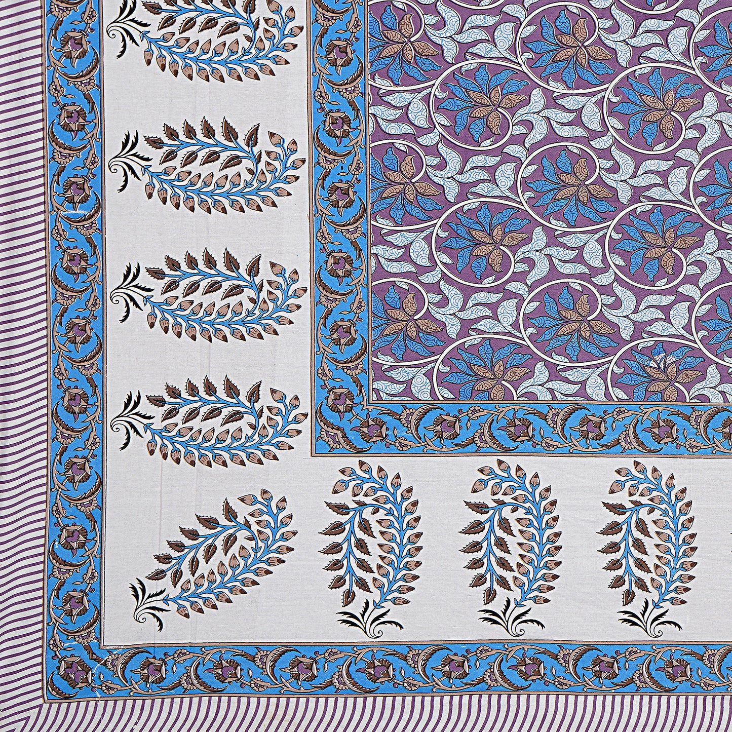 100% Cotton King Size Bedsheet with 2 Pillow Covers www.jaipurtohome.com