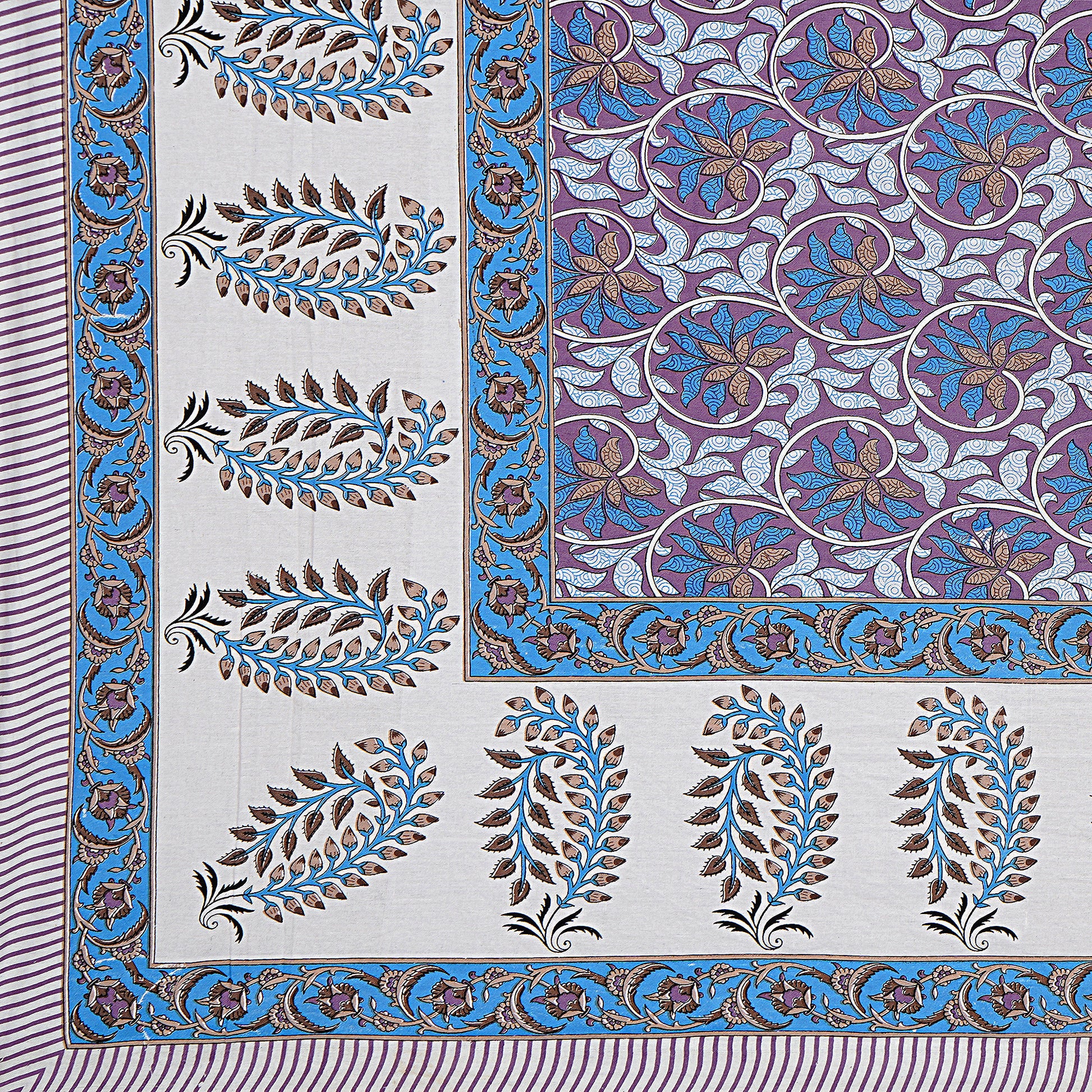 100% Cotton King Size Bedsheet with 2 Pillow Covers www.jaipurtohome.com