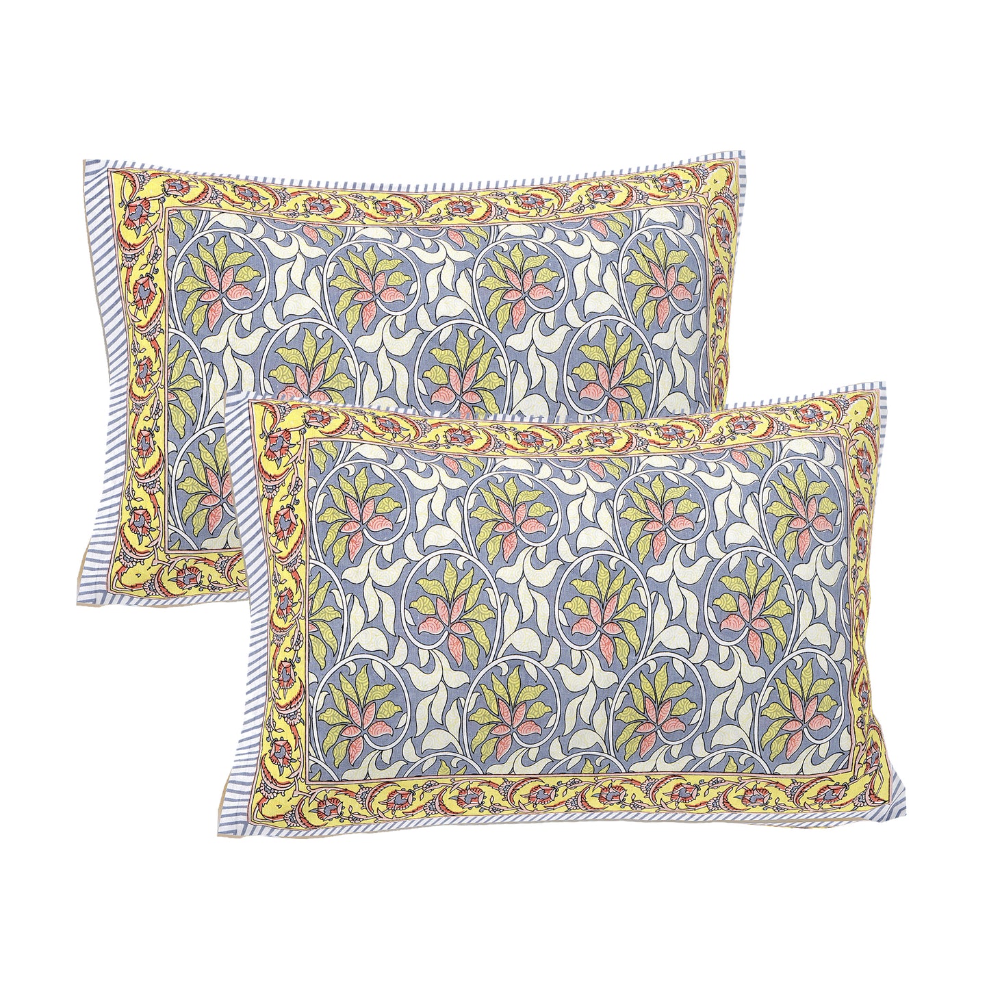 100% Cotton King Size Bedsheet with 2 Pillow Covers www.jaipurtohome.com