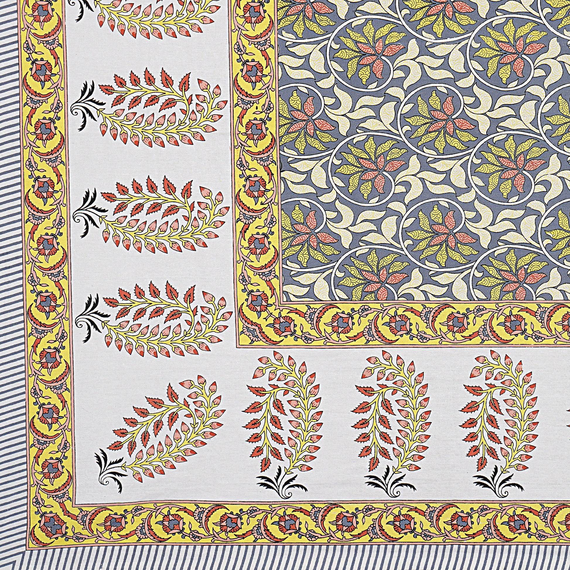 100% Cotton King Size Bedsheet with 2 Pillow Covers www.jaipurtohome.com