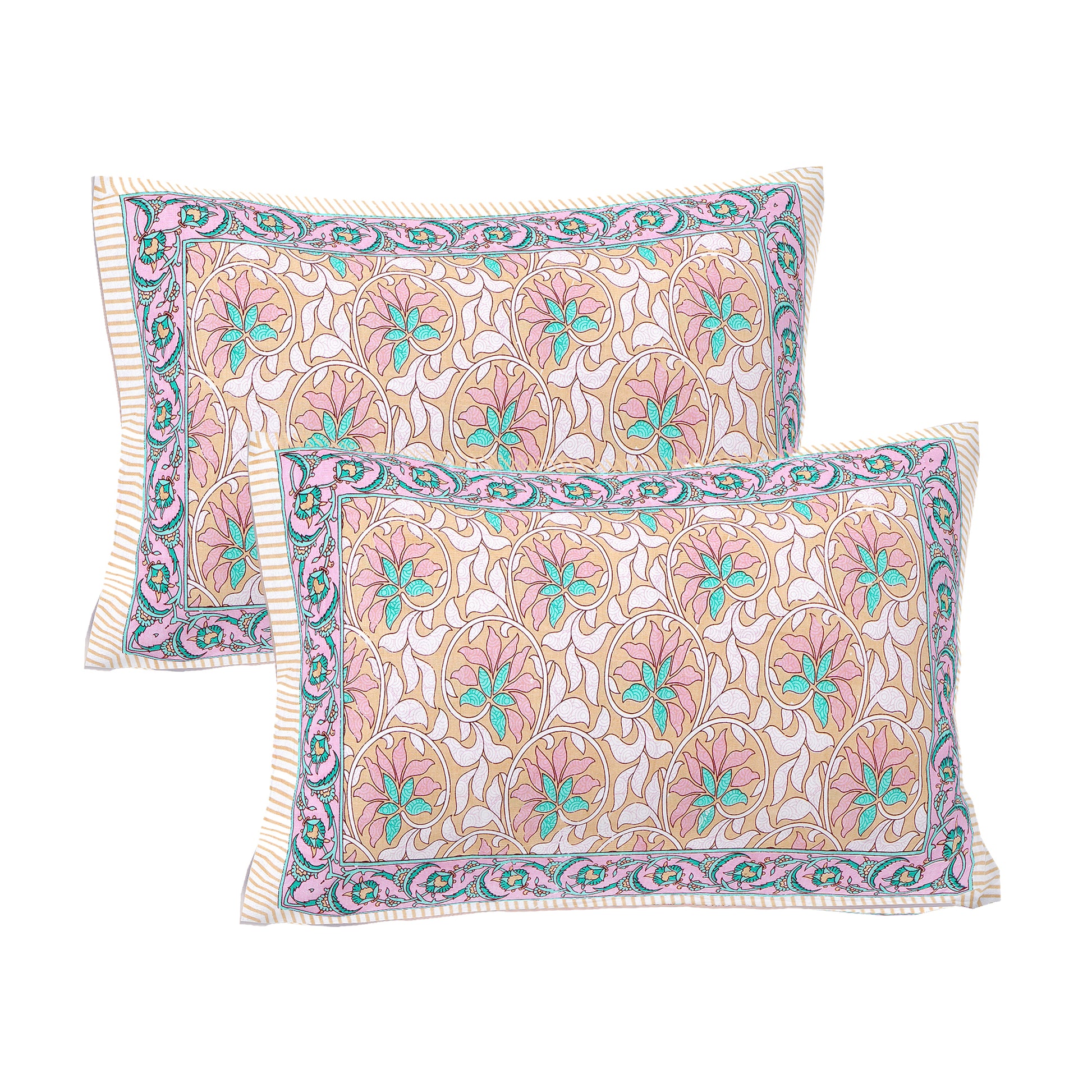 100% Cotton King Size Bedsheet with 2 Pillow Covers www.jaipurtohome.com