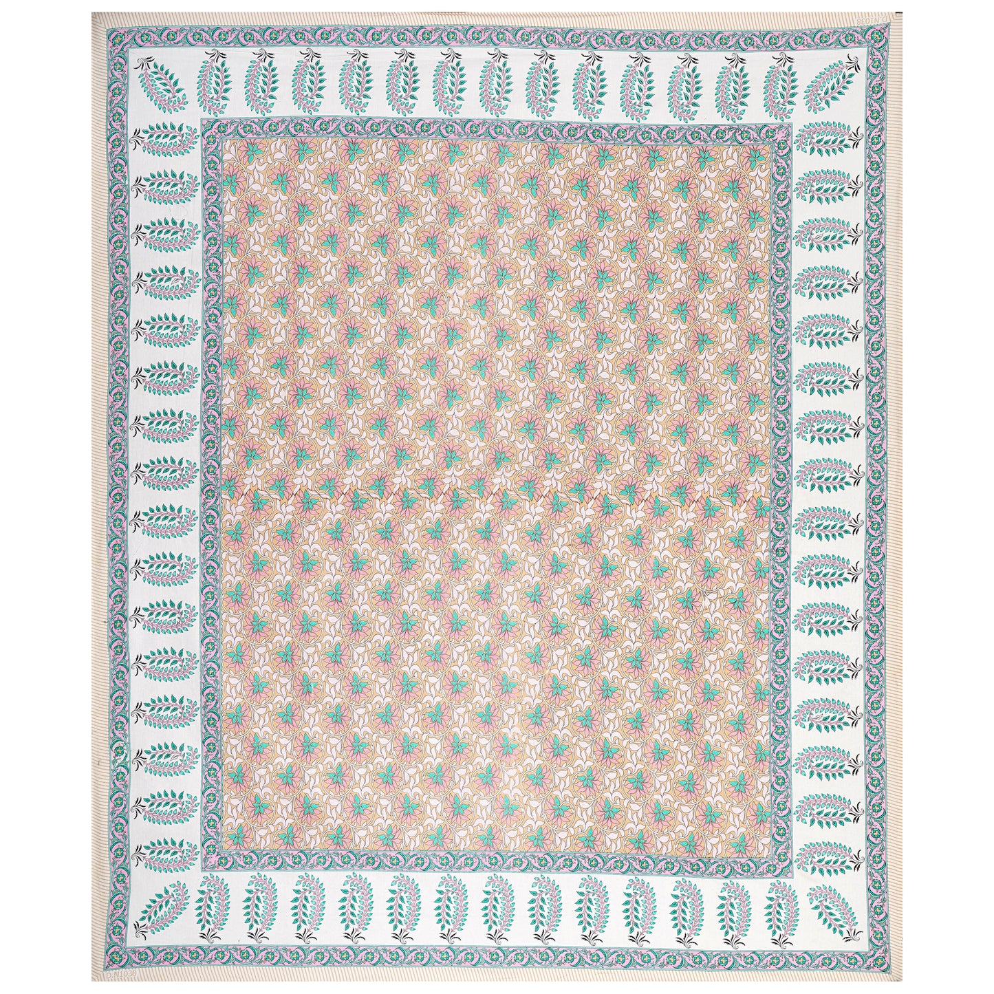 100% Cotton King Size Bedsheet with 2 Pillow Covers www.jaipurtohome.com