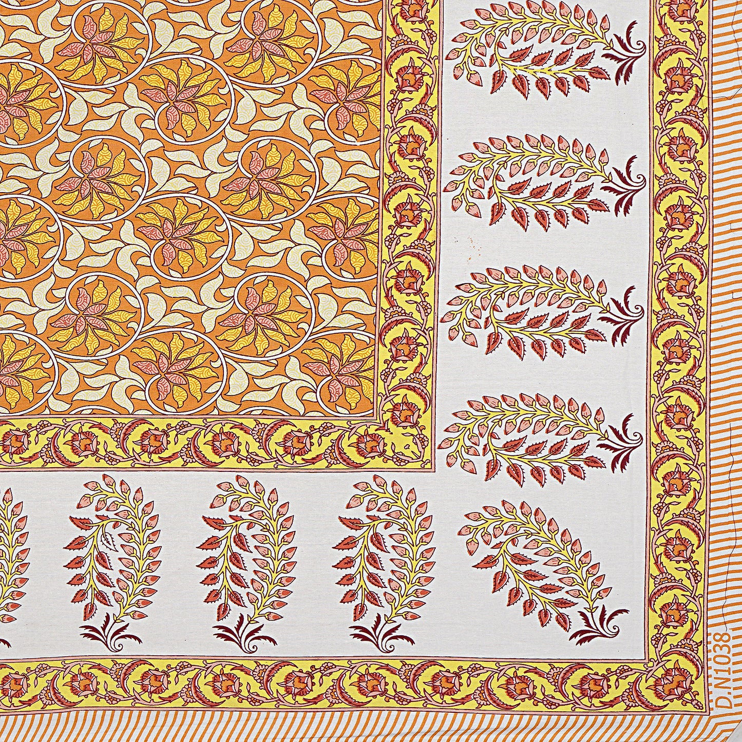 100% Cotton King Size Bedsheet with 2 Pillow Covers www.jaipurtohome.com