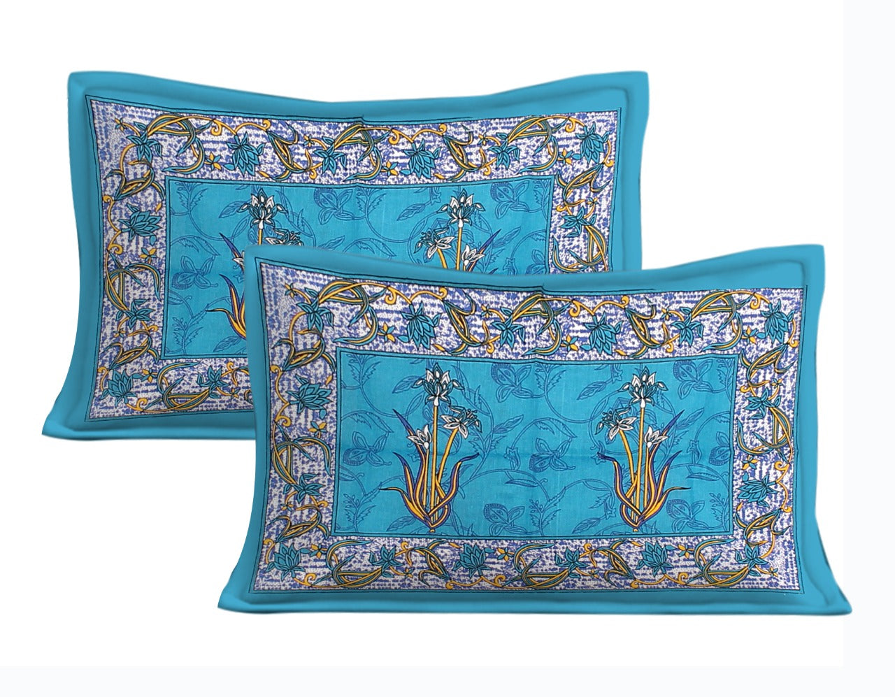 Trendy Bedsheet 100% Cotton Bedsheet 280-TC Cotton Queen Size Bedsheet With 2 Pillow Cover www.jaipurtohome.com