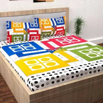 JAIPUR PRINTS Rajasthani Bedsheet for Double Bedseet with 2 Pillow Covers www.jaipurtohome.com