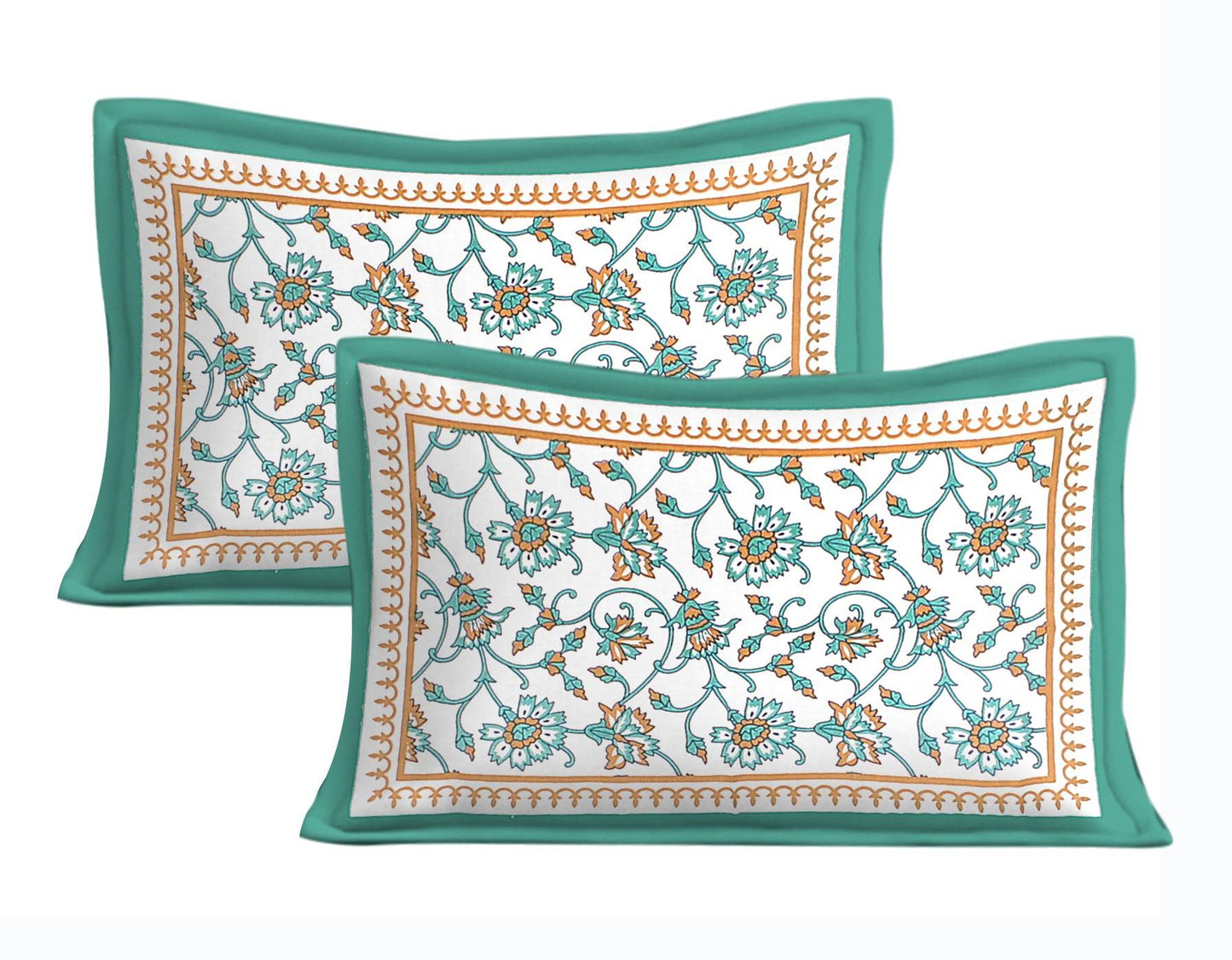 100% Cotton Bedsheet 280-TC Cotton Queen Size Bedsheet With 2 Pillow Cover www.jaipurtohome.com