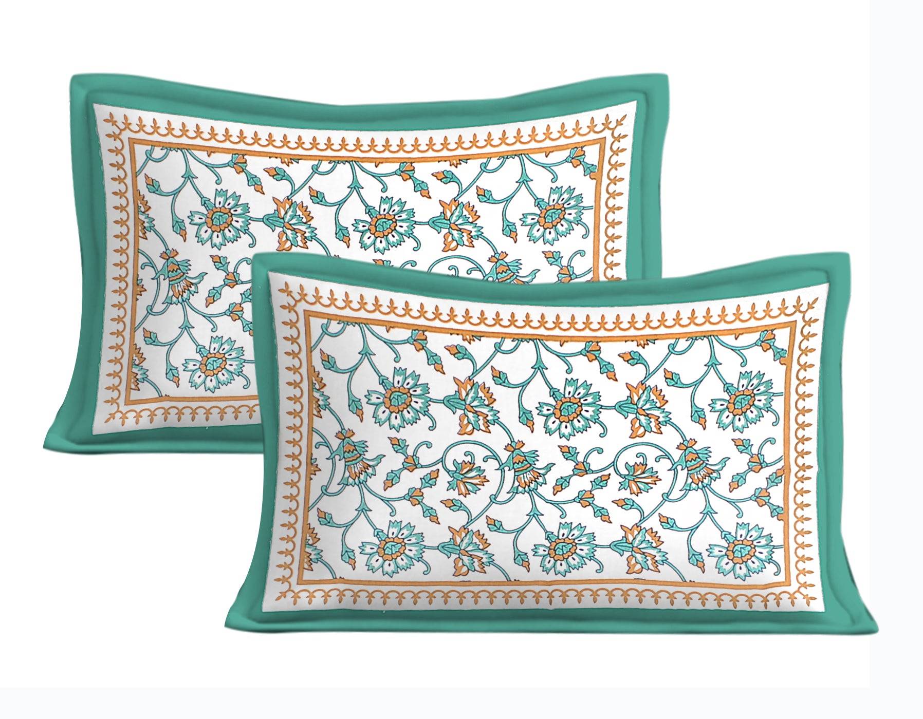 100% Cotton Bedsheet 280-TC Cotton Queen Size Bedsheet With 2 Pillow Cover www.jaipurtohome.com
