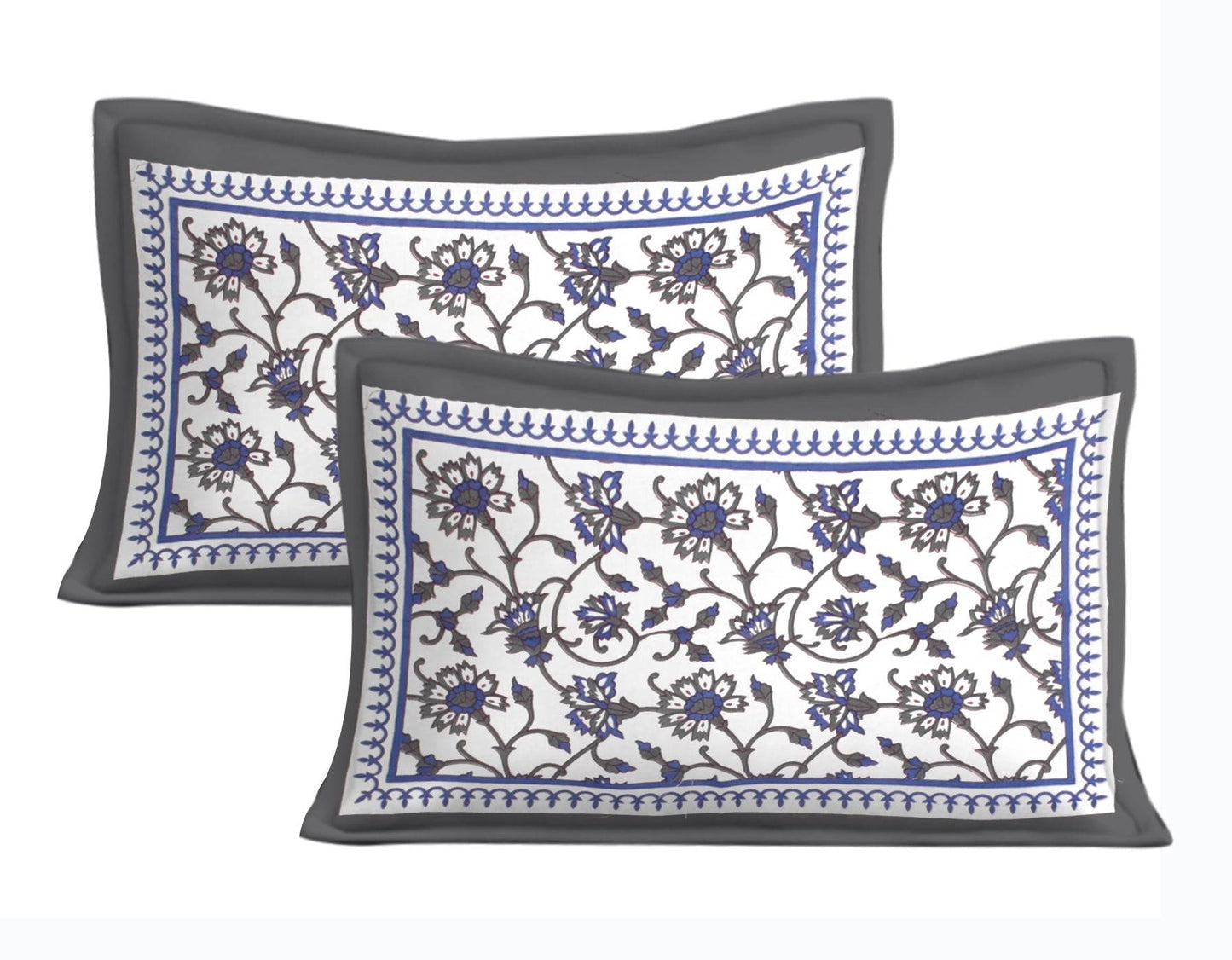 100% Cotton Bedsheet 280-TC Cotton Queen Size Bedsheet With 2 Pillow Cover www.jaipurtohome.com