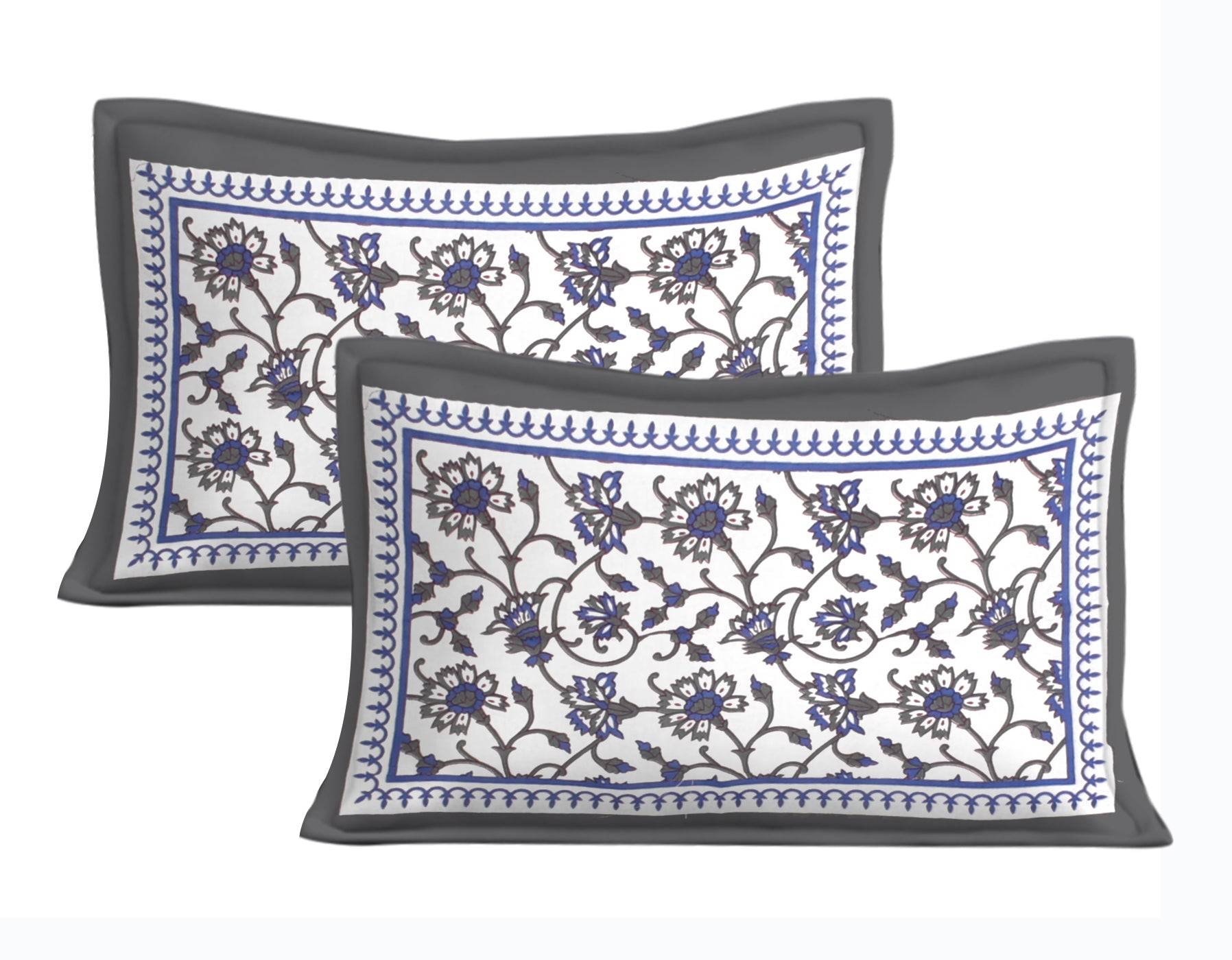 100% Cotton Bedsheet 280-TC Cotton Queen Size Bedsheet With 2 Pillow Cover www.jaipurtohome.com