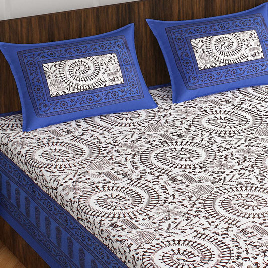 100% Cotton Bedsheet 280-TC Cotton Queen Size Bedsheet With 2 Pillow Cover's www.jaipurtohome.com