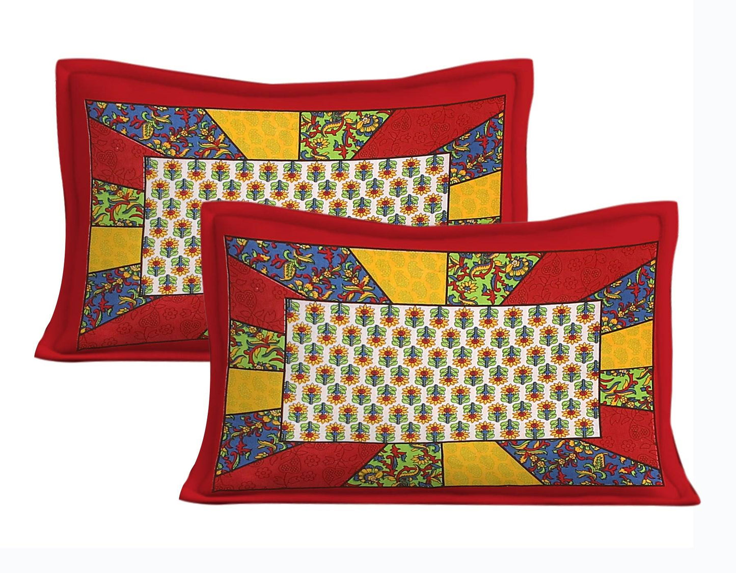 100% Cotton Bedsheet 280-TC Cotton Queen Size Bedsheet With 2 Pillow Cover www.jaipurtohome.com