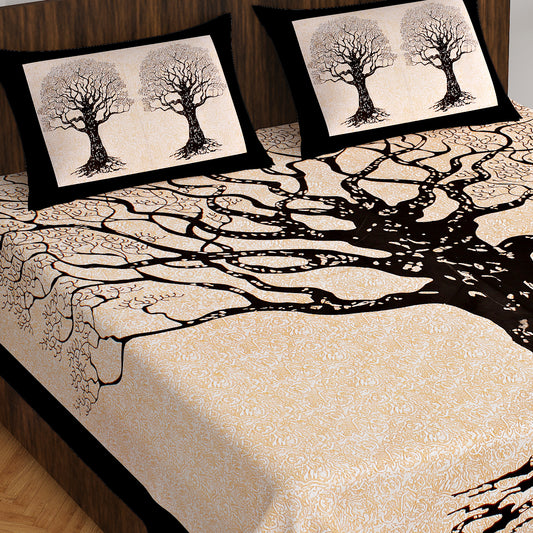 Trendy Bedsheet 100% Cotton Queen Size Bedsheet With 2 Pillow Cover www.jaipurtohome.com